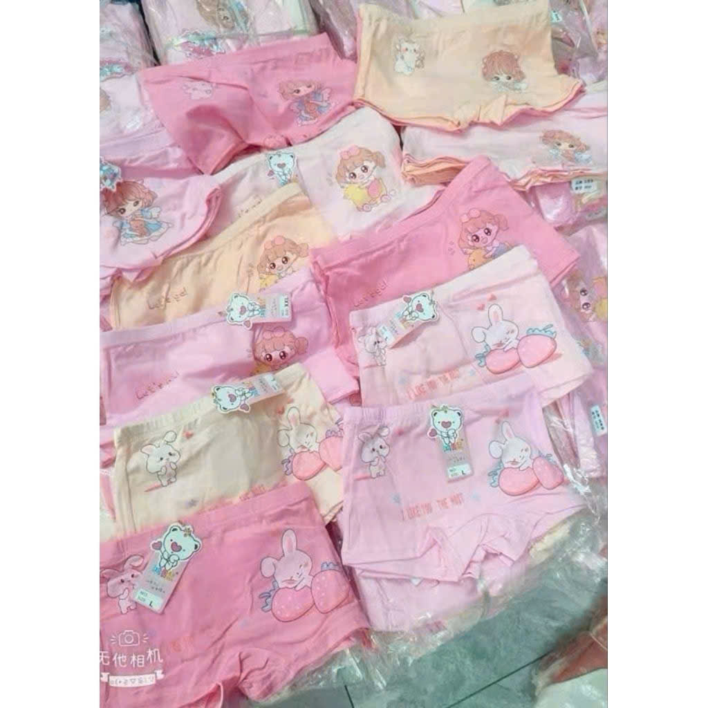 Sét 10 quần chip đùi bé gái chất cotton 2xl 19-24kg