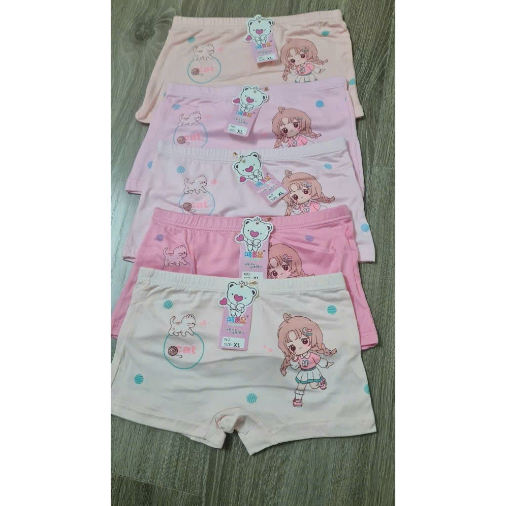 Sét 10 quần chip đùi bé gái chất cotton 2xl 19-24kg