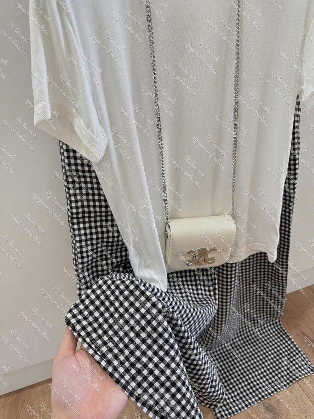Sét áo cotton quần kẻ nữ chất đẹp BN1
