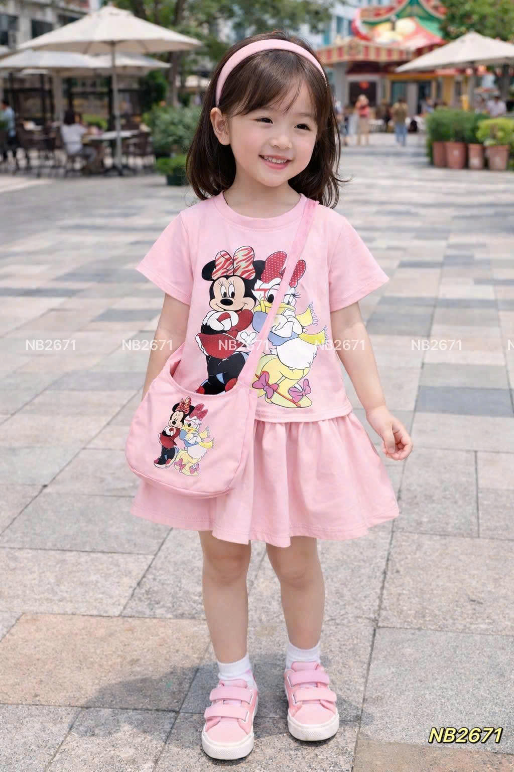Sét bộ micky kèm túi bé gái