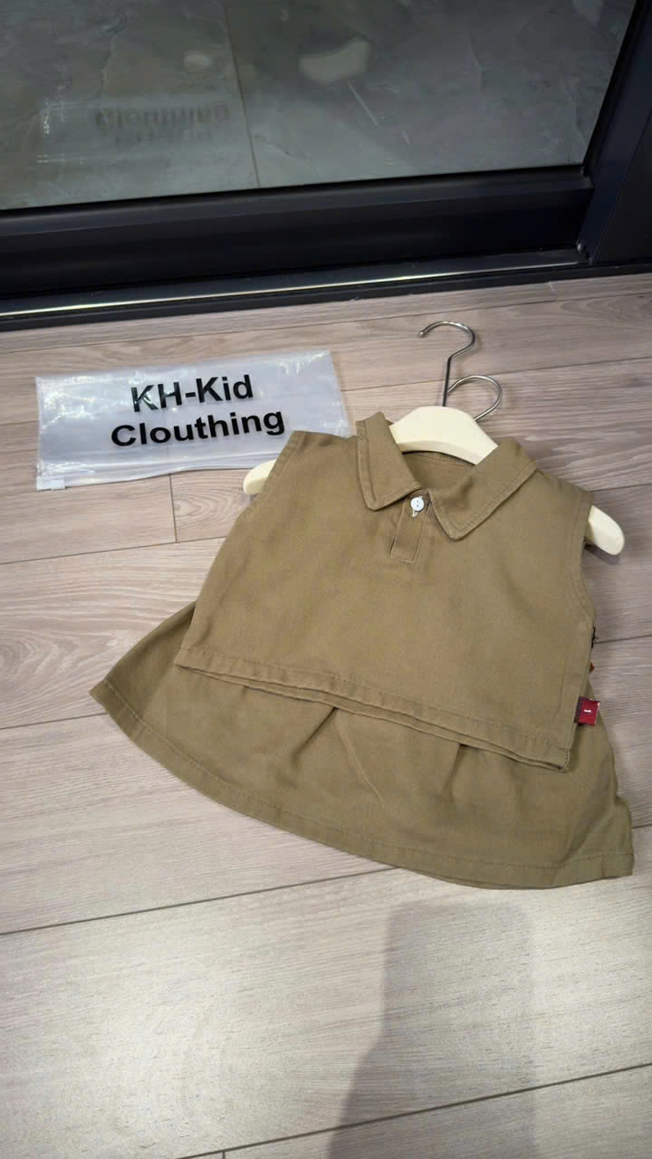 Sét kaki nâu bé gái mùa hè
