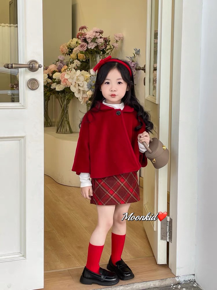 Xả 10-22kg: Sét dạ 3 chi tiết thu đông bé gái