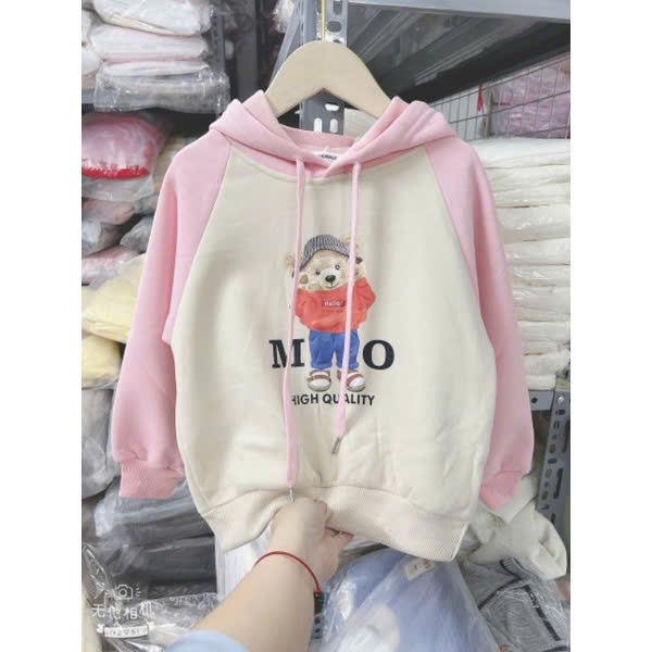 Xả: Hoodie QC lót nhung #75k 26-28kg TG8