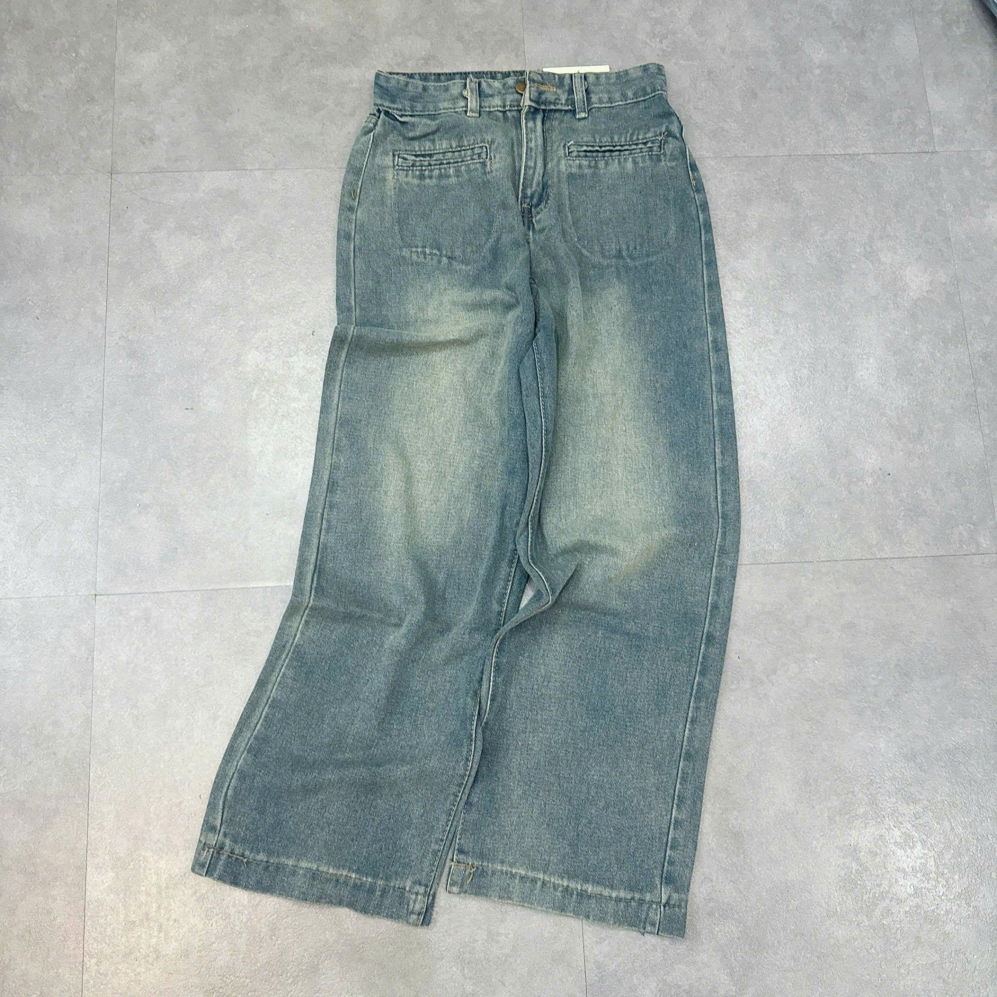 Xả S 40-47kg: Quần jean xanh 2 túi cói QJ31