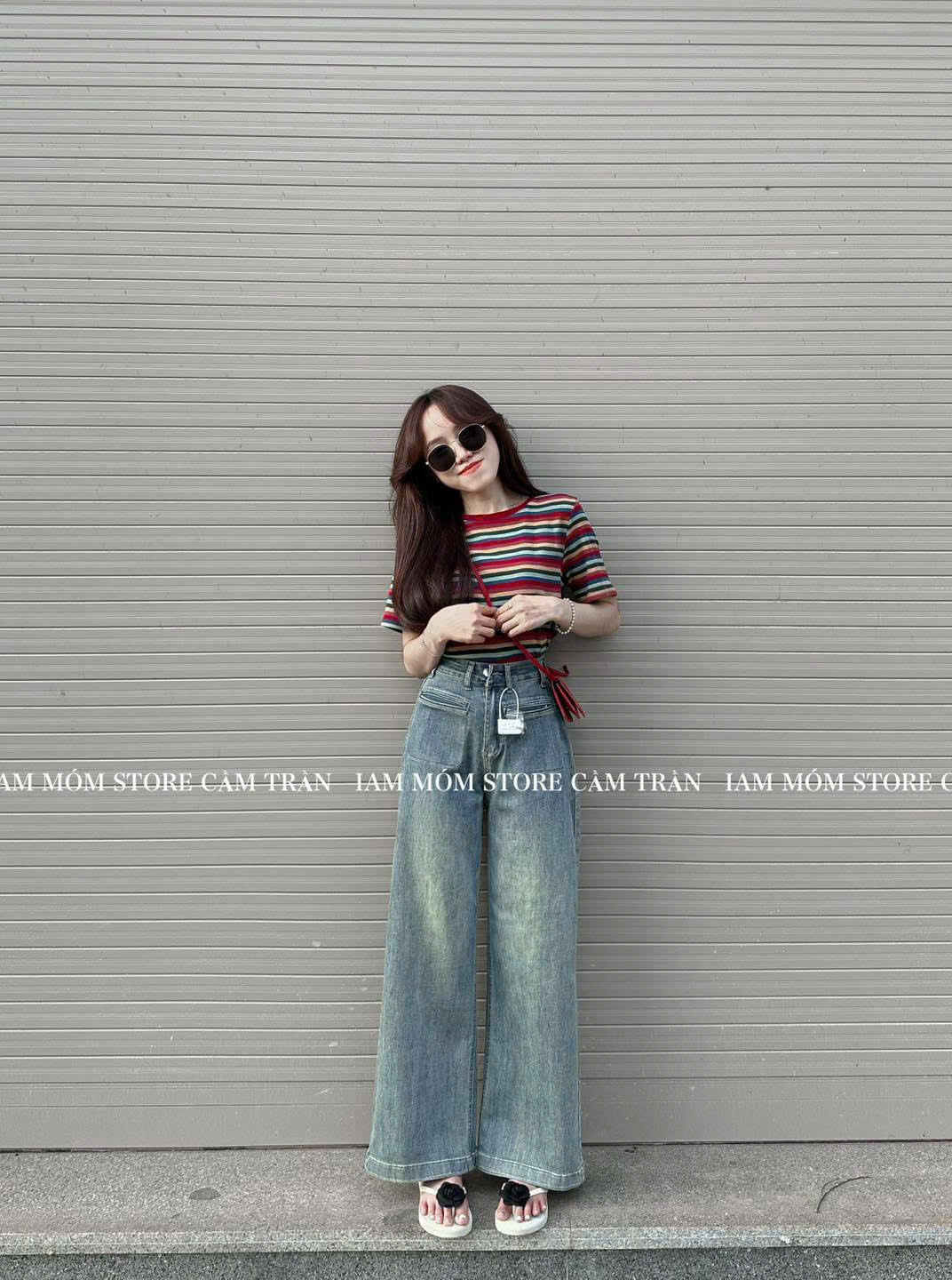 Xả S 40-47kg: Quần jean xanh 2 túi cói QJ31