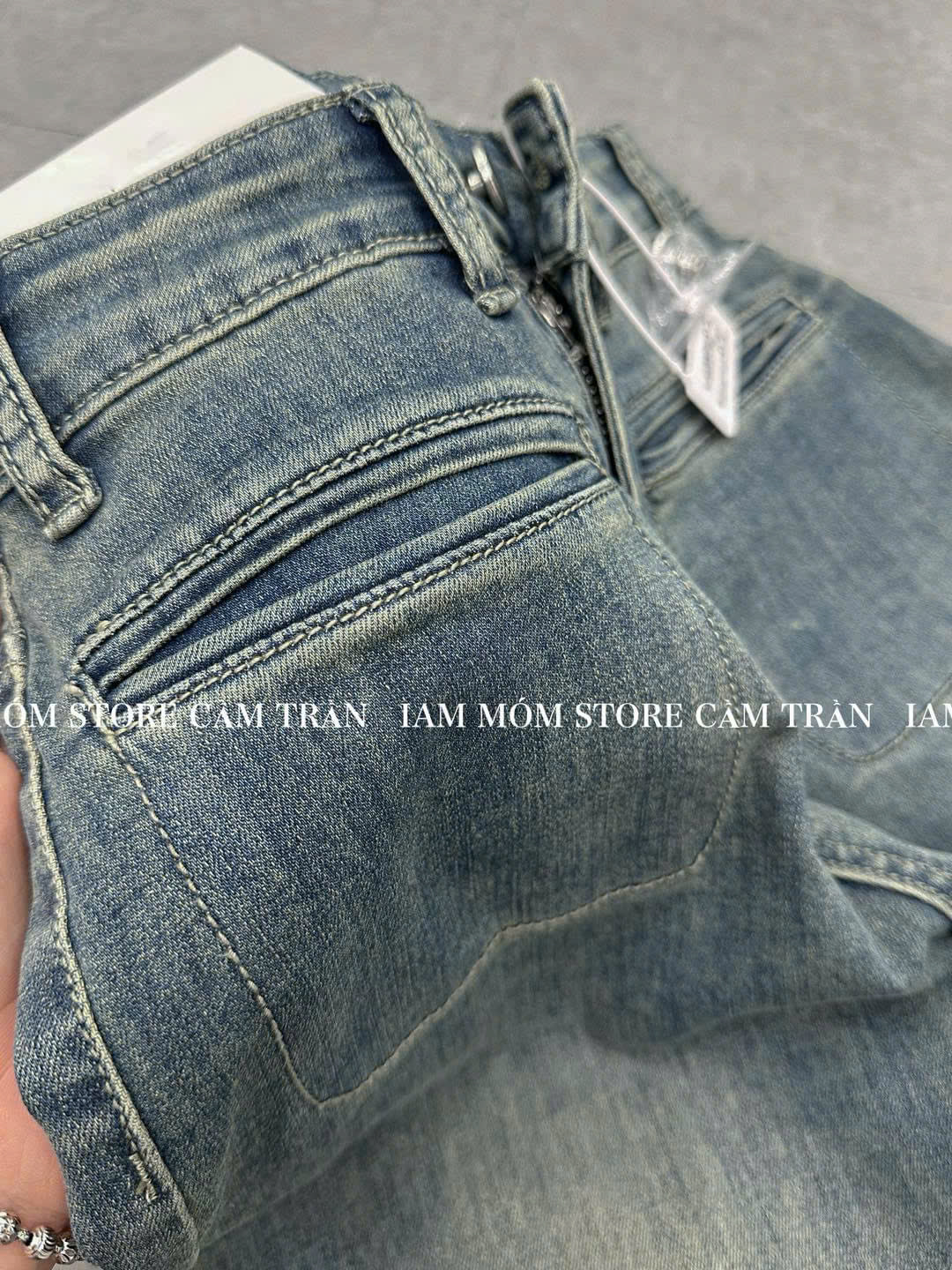 Xả S 40-47kg: Quần jean xanh 2 túi cói QJ31