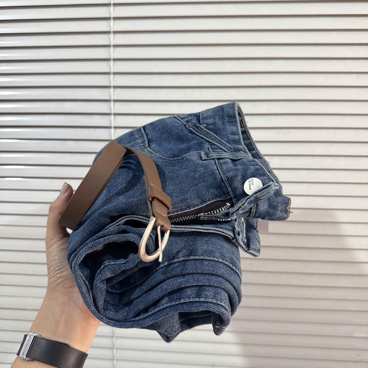 Xả S 40-48kg Quần jean xanh nữ #99k