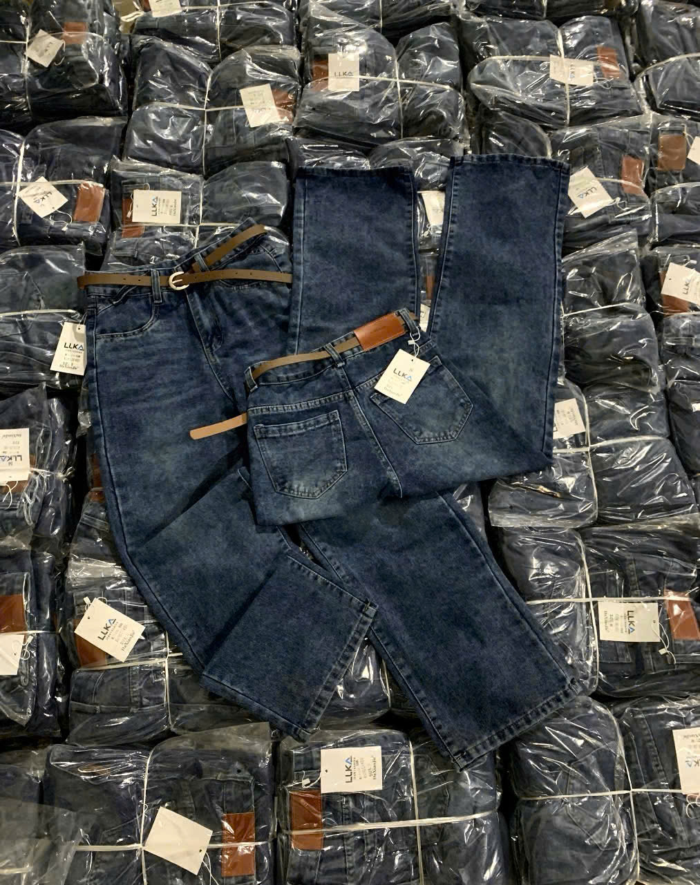 Xả S 40-48kg Quần jean xanh nữ #99k