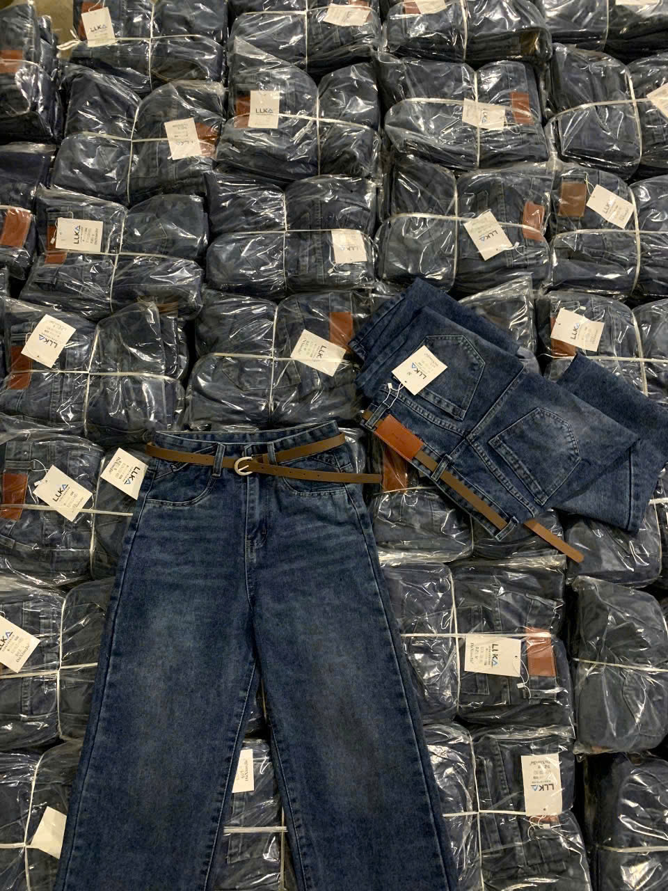 Xả S 40-48kg Quần jean xanh nữ #99k