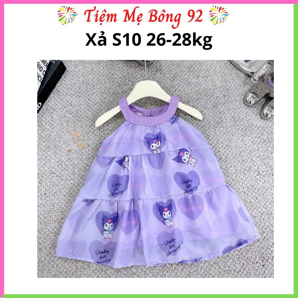 Xả S10 26-28kg: Váy korumi cổ yếm tơ voan mềm HG2