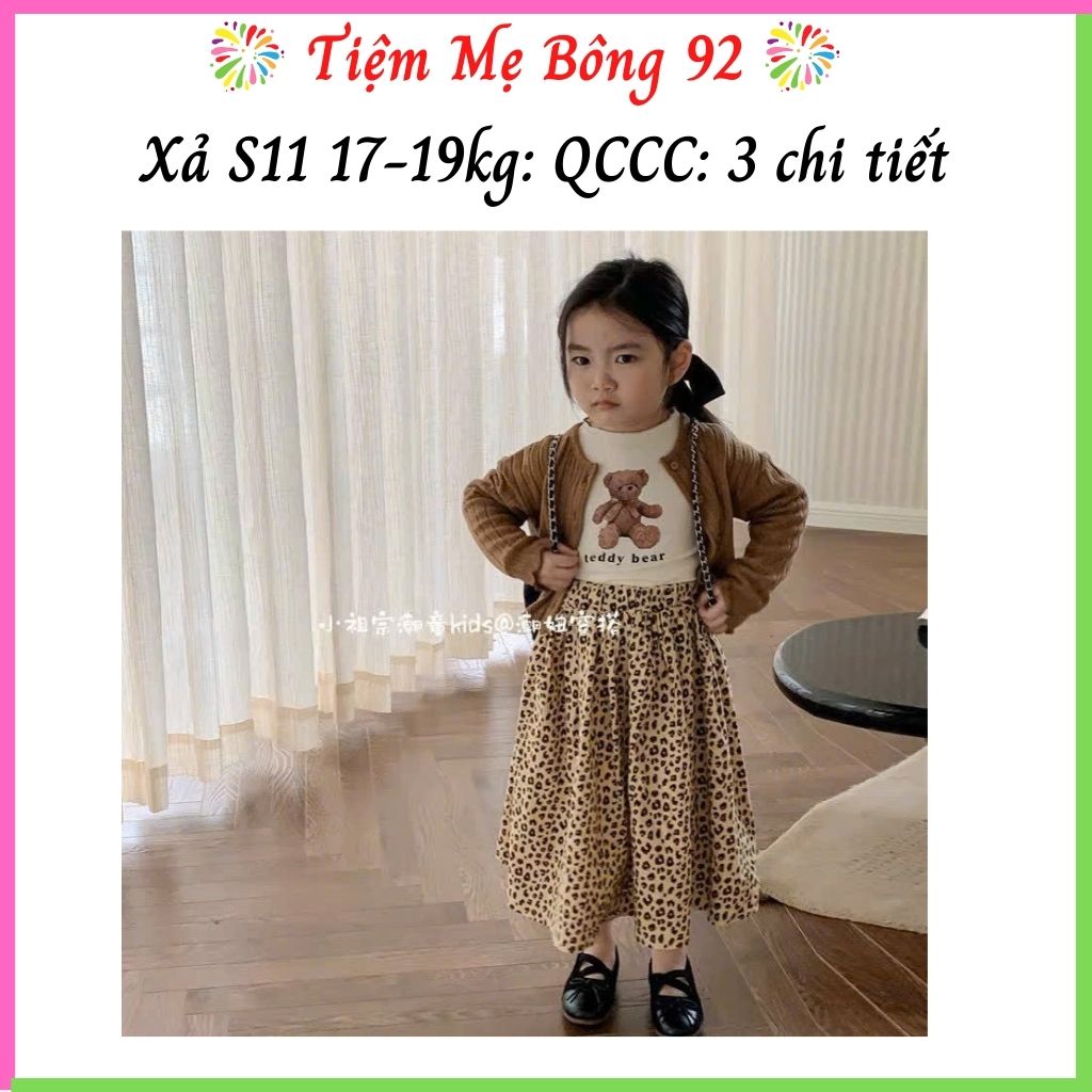 Xả S11 17-19kg: QCCC: 3 chi tiết áo khoác len, áo nỉ, quần TG12