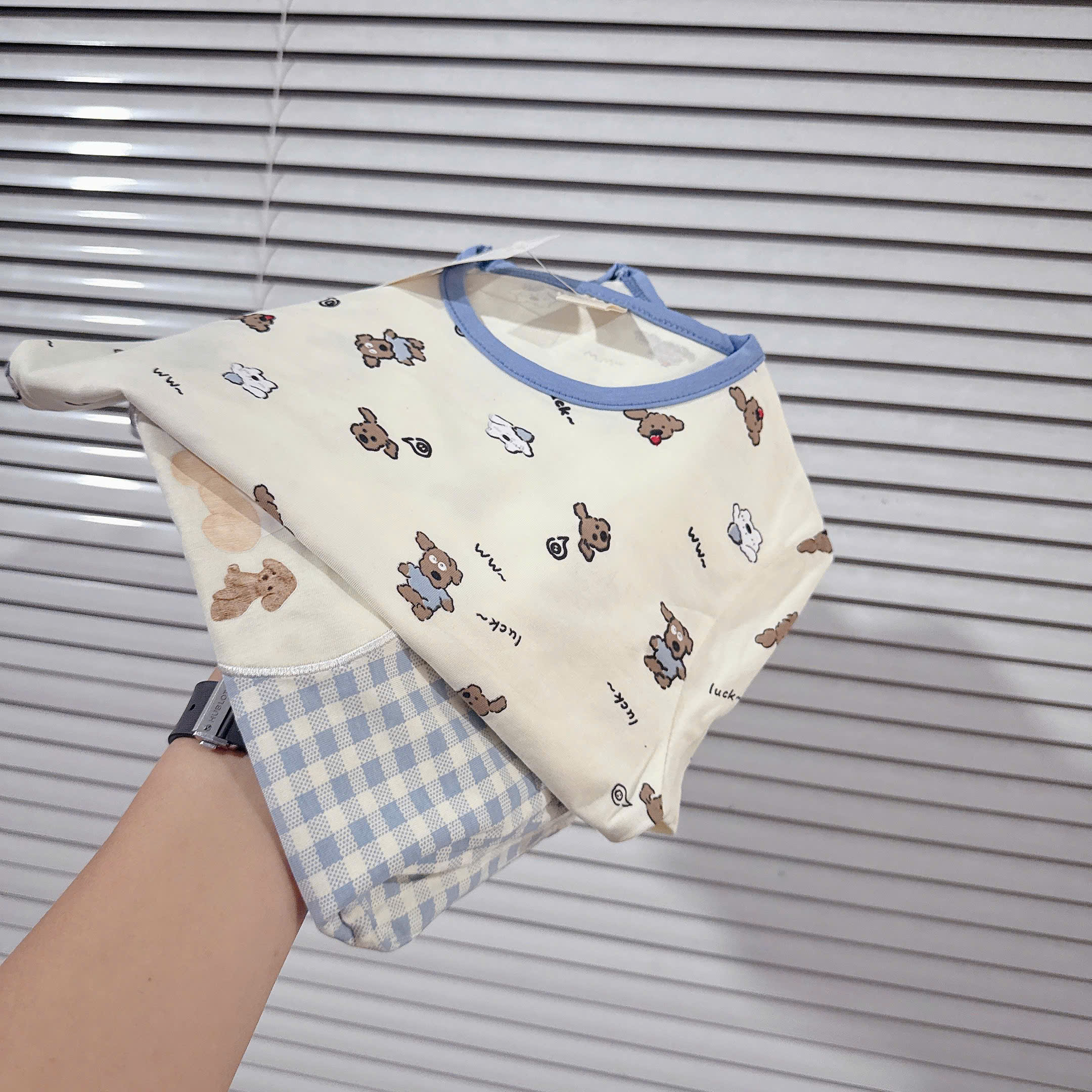 Xả S150 22-25kg: Sét 2 bộ cotton bé trai bé gái VNXK TT1