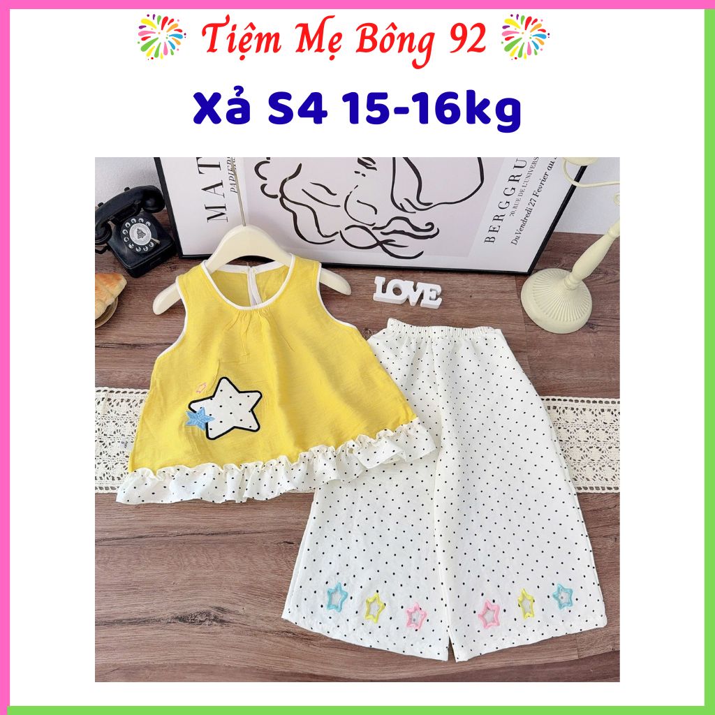 Xả S1 10-12kg: Sét áo ngôi sao quần xuông đũi HG3
