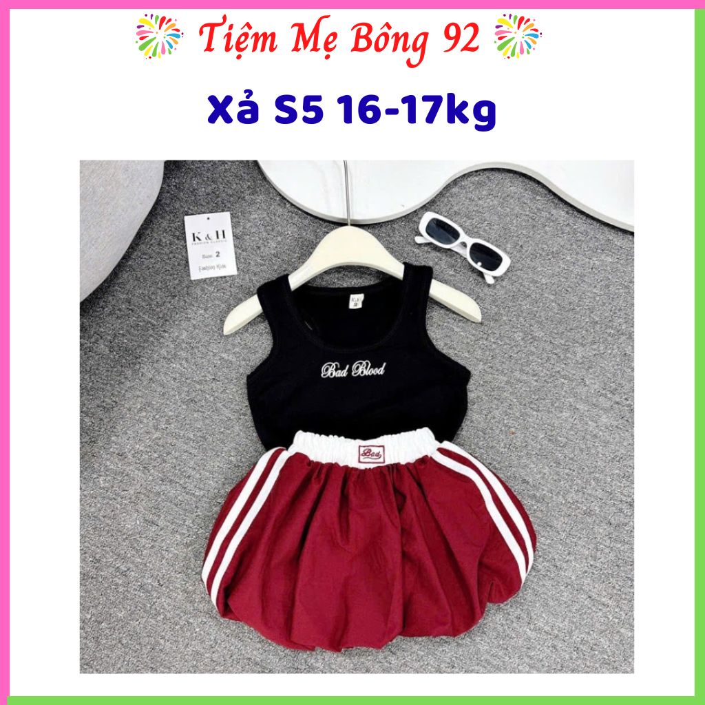 Xả S5 16-17kg: Sét áo bad quần bồng đỏ HG4