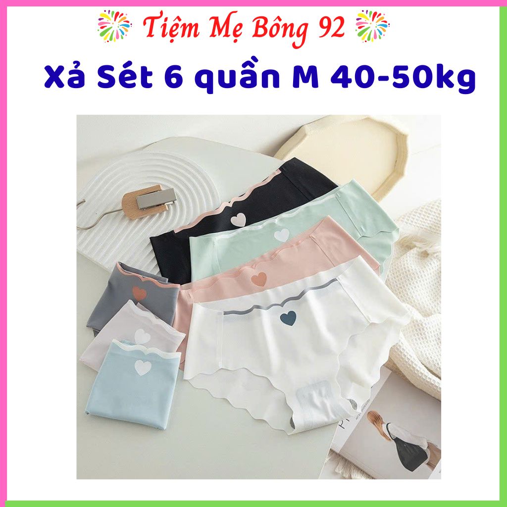 Xả: Sét 6 quần su ko đường may ko lộ viền M 40-50kg HN1 #89k