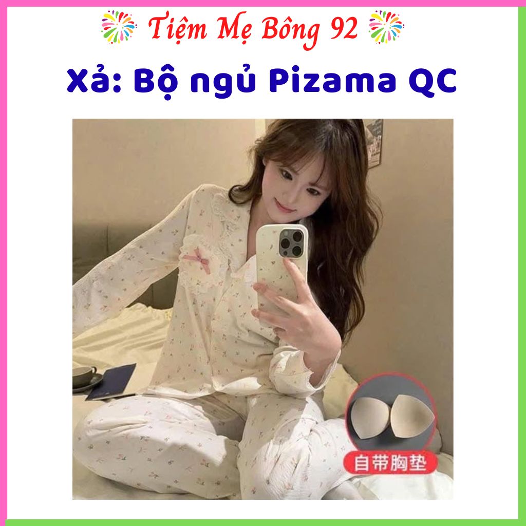 Xả bộ ngủ Pizama QC #129k TN1