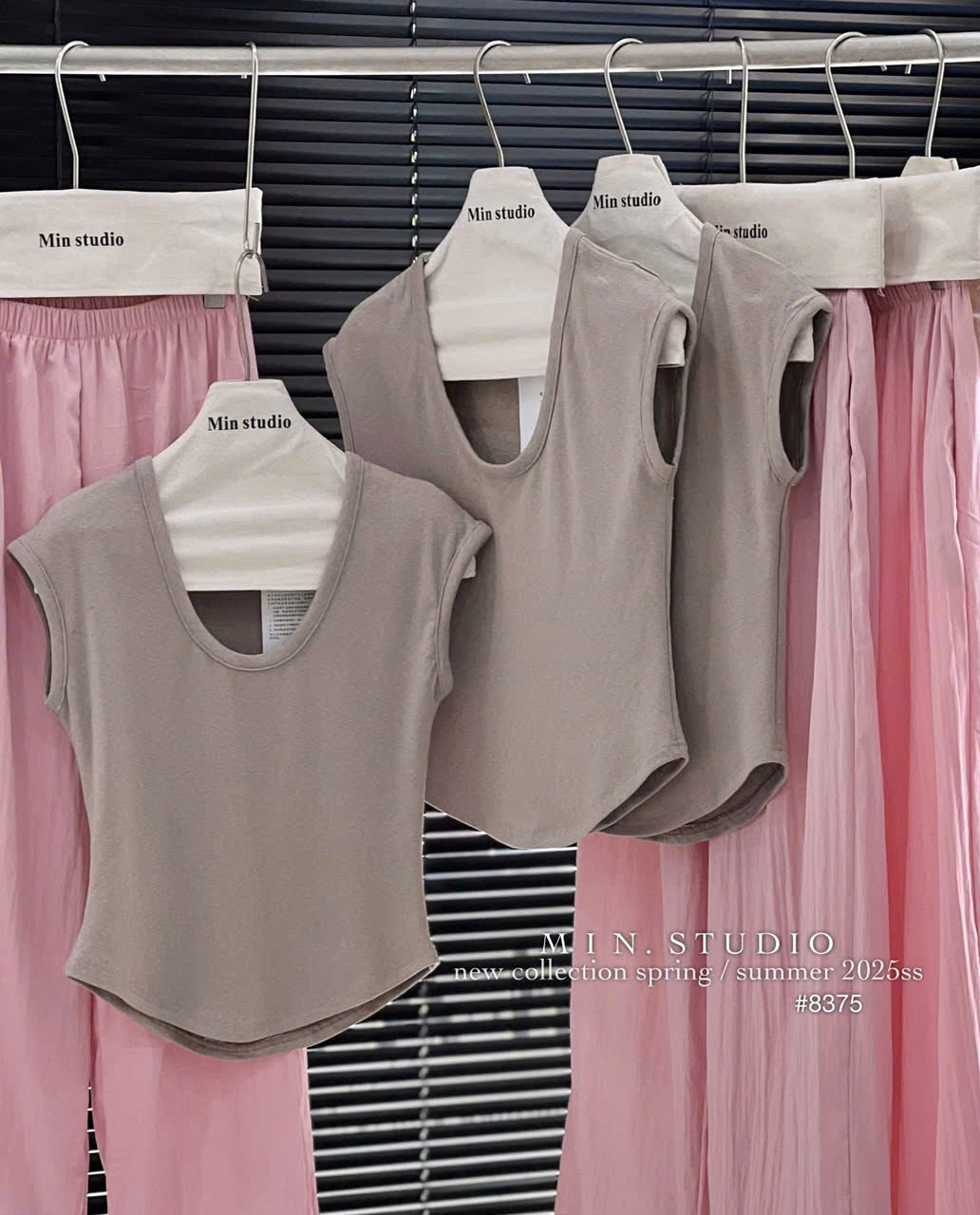 Sét áo cotton quần gió hồng nữ S 40-47kg BN2