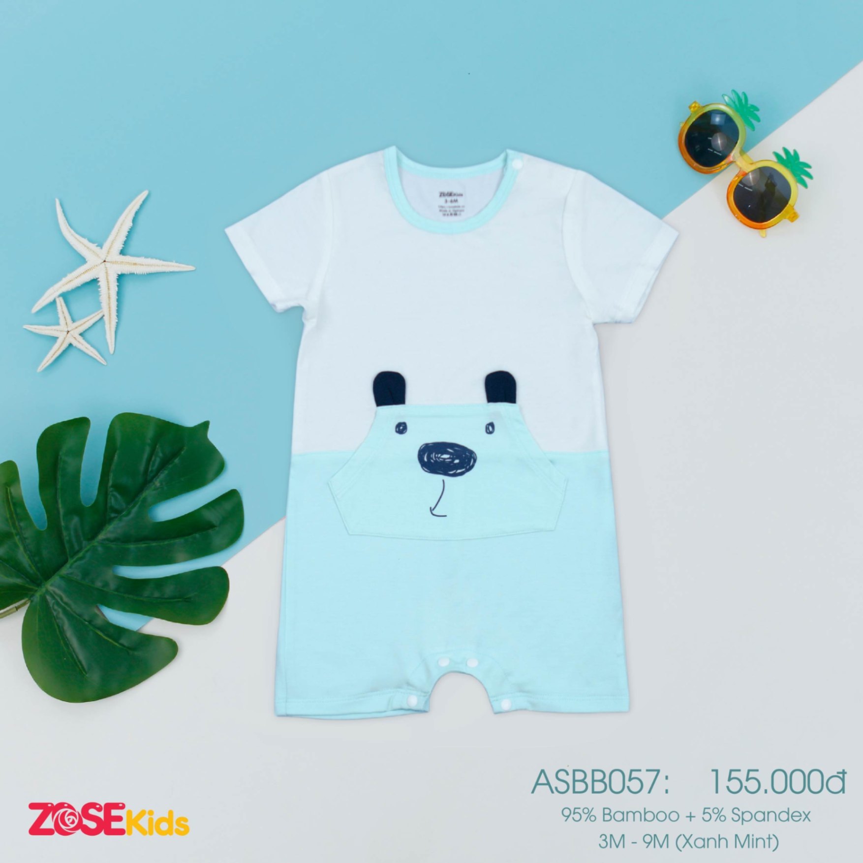 ASBB057 -Body cộc tay (3-9M)