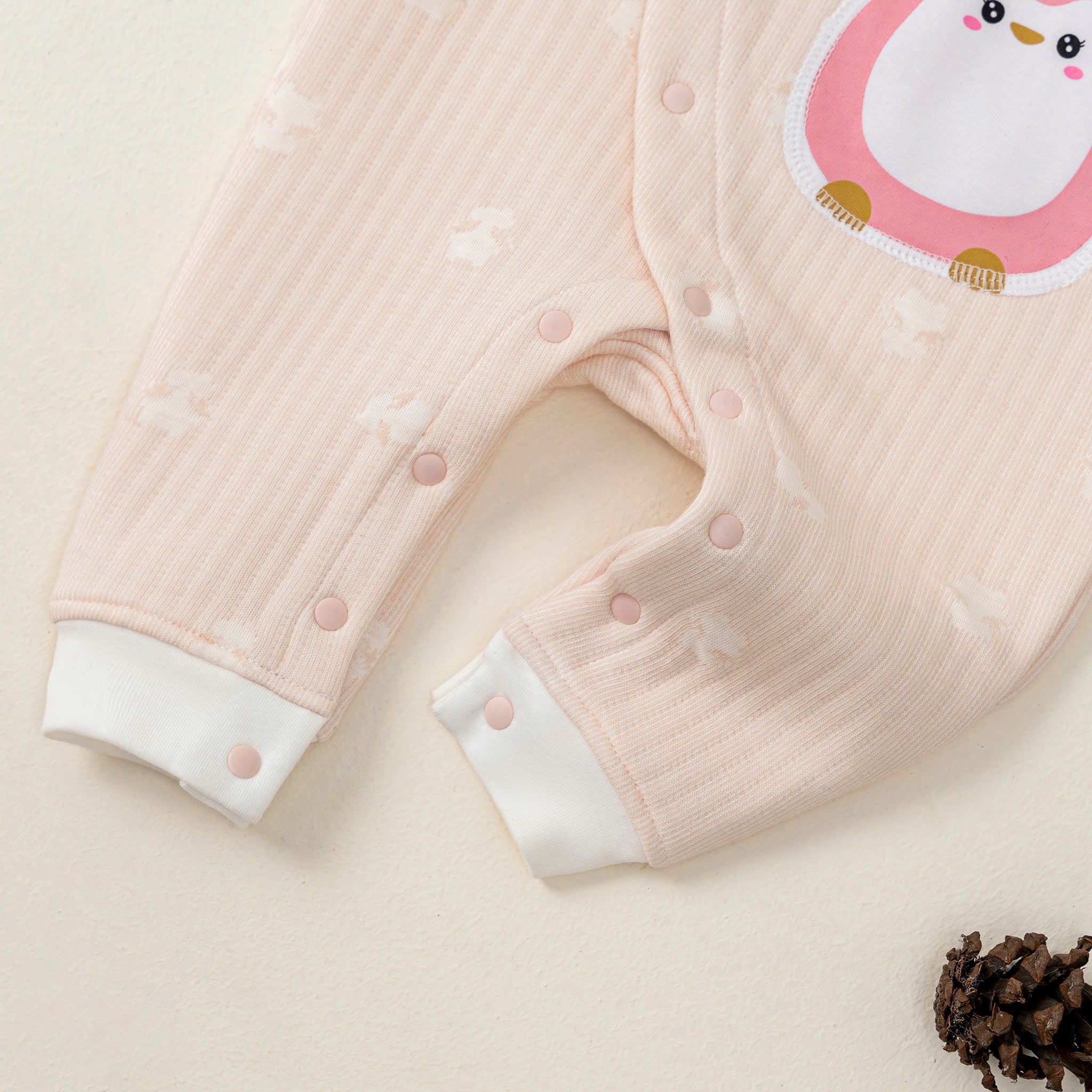 Body SS DT trần bông (0-12M) Hồng