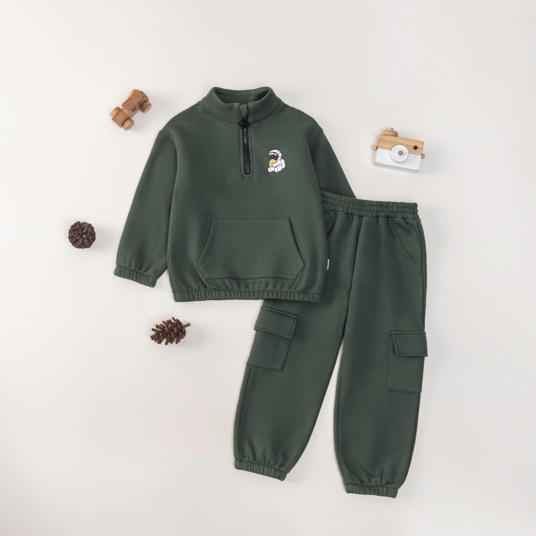 Bộ Thu Đông BT phi hành gia (1-4Y) Nâu be