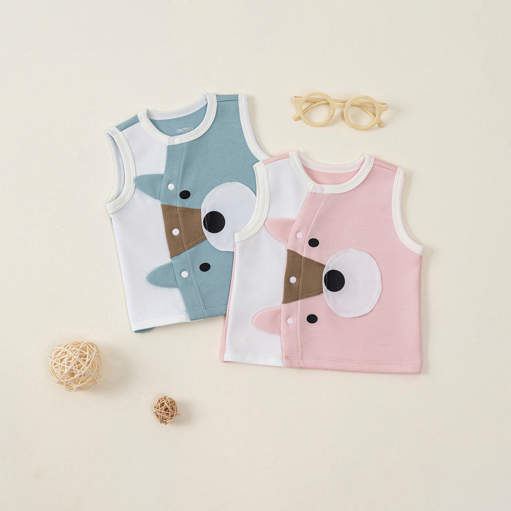 Áo gile SS (0-12M) Hồng