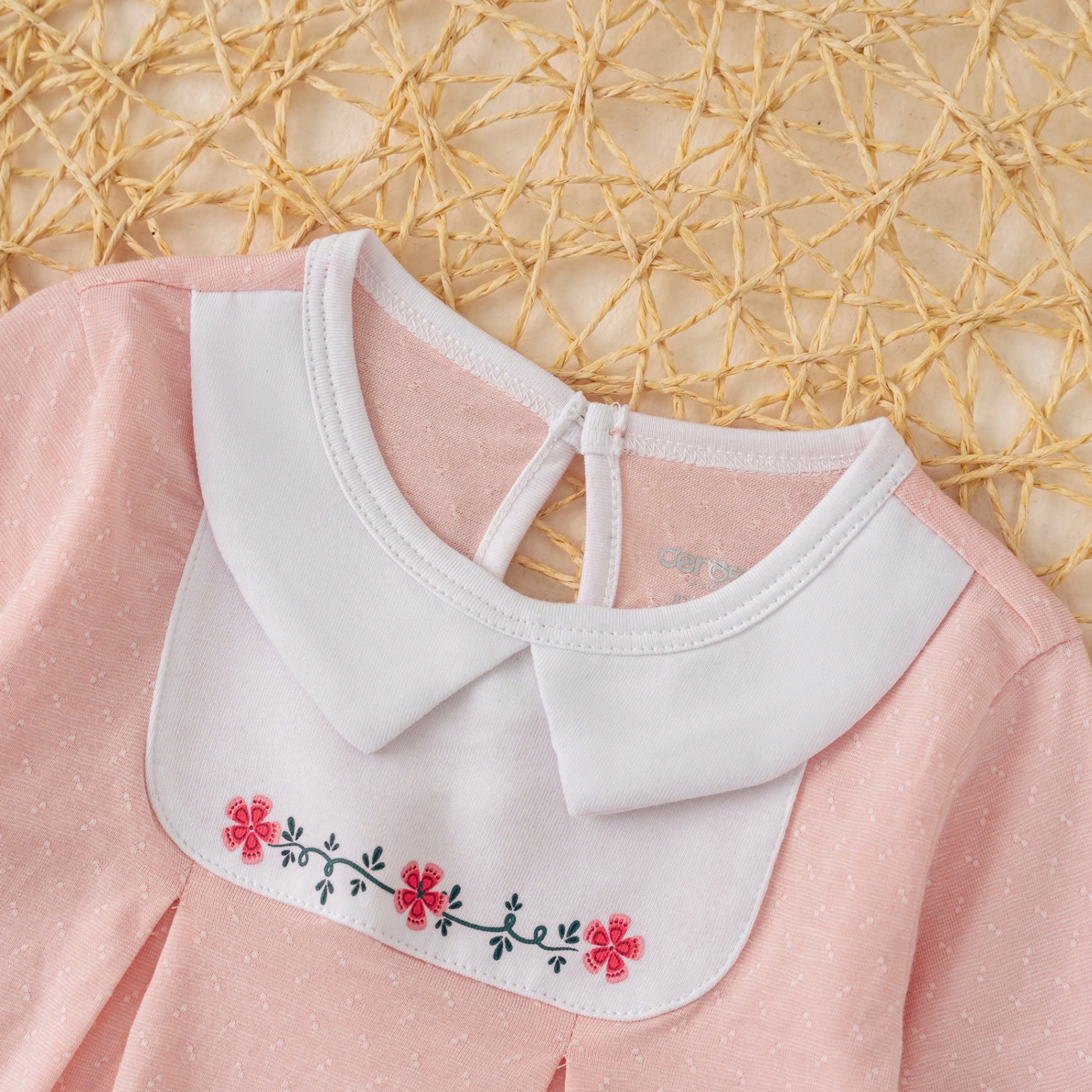 Bộ dài tay cổ sen BG (6-36M) Be