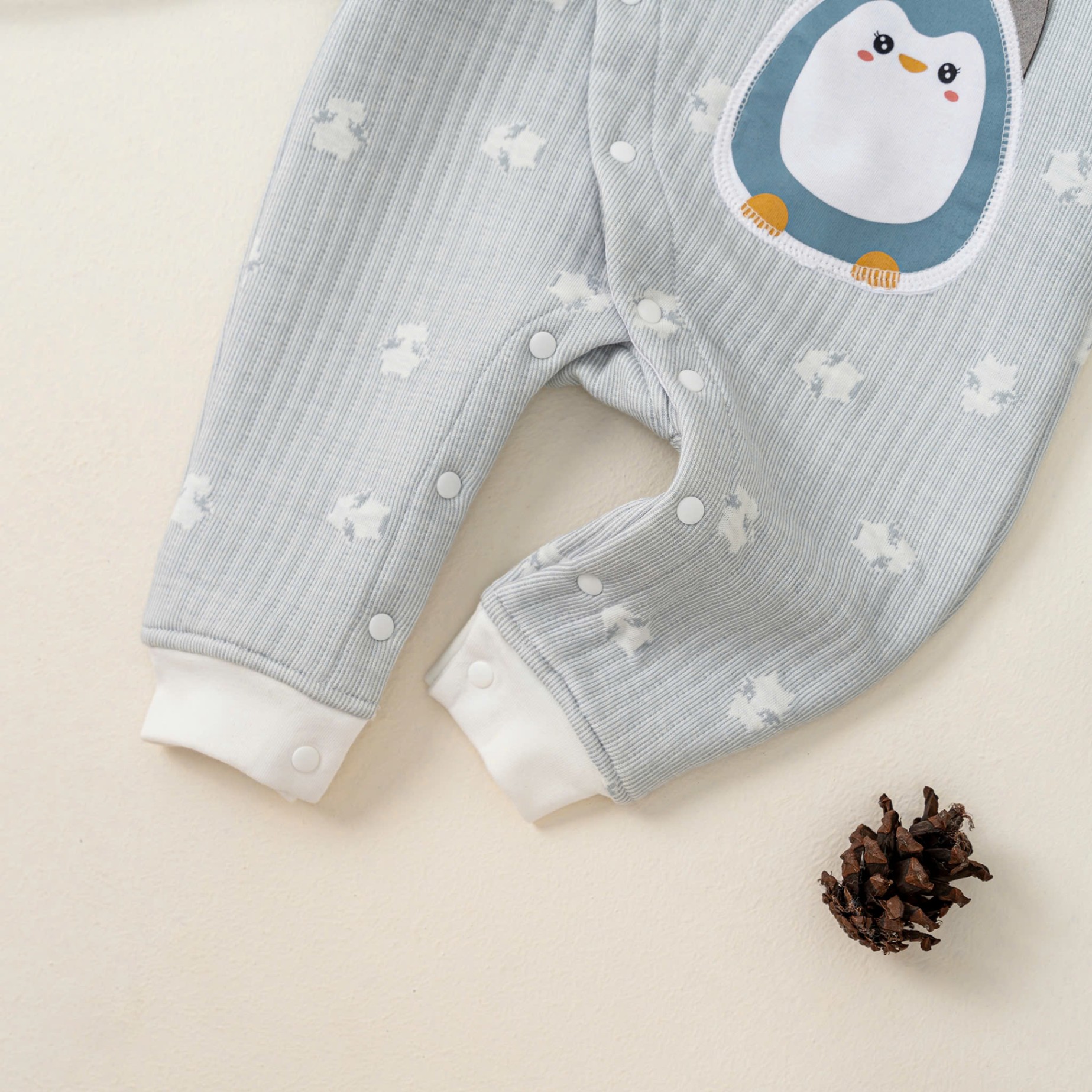 Body SS DT trần bông (0-12M) Hồng