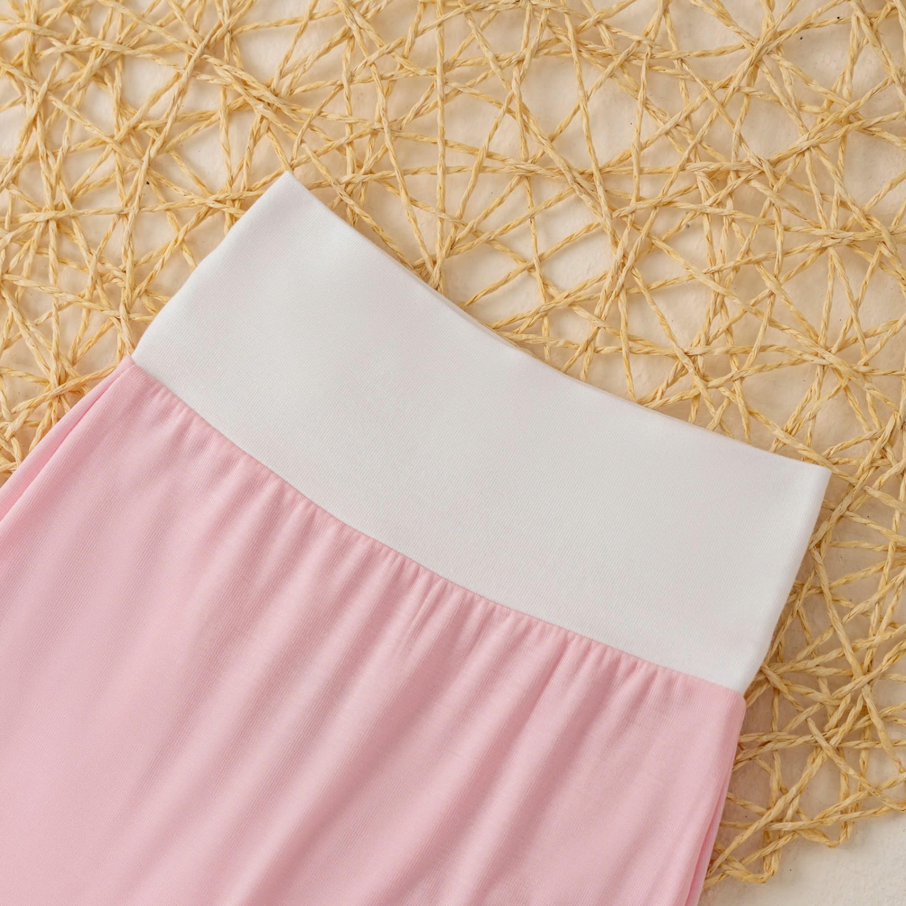 Bộ SS cài lệch BG (0-6M) Hồng san hô