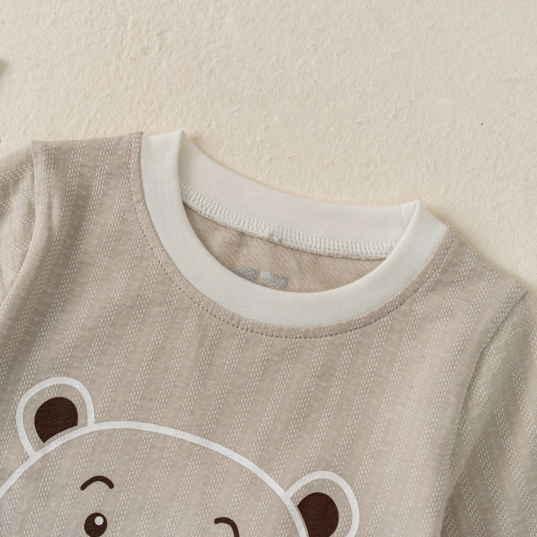 Bộ dài tay BT màu kẻ (6-24M) Nâu
