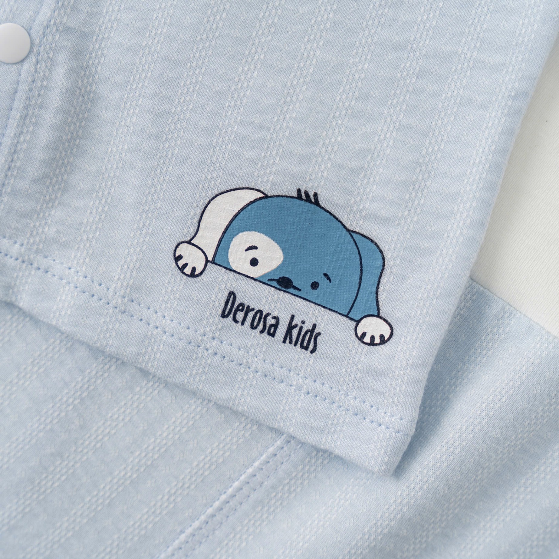 Bộ SS cài giữa dài tay kẻ (0-6M) Nâu