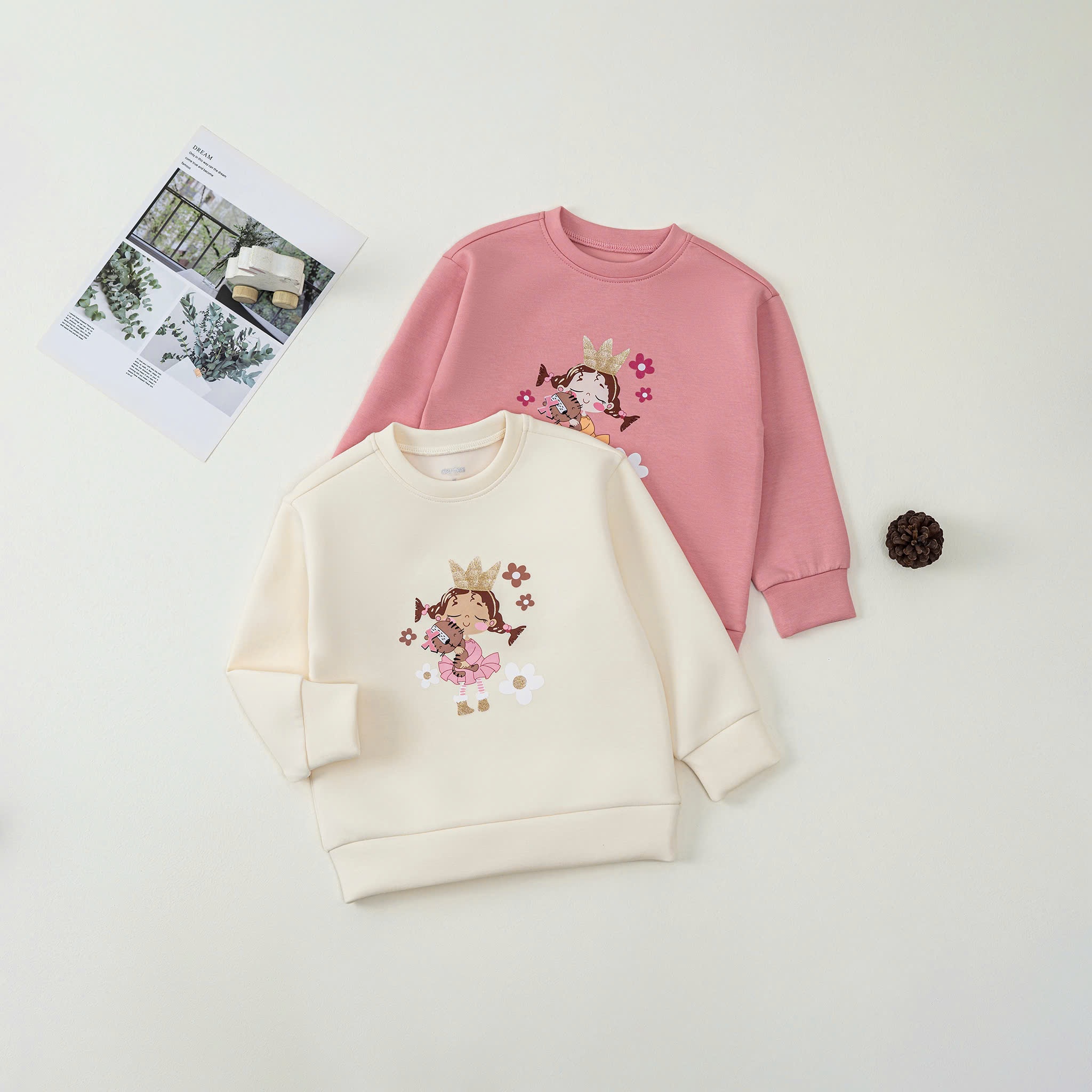 Áo DT thu đông BG (1-4Y) Hồng