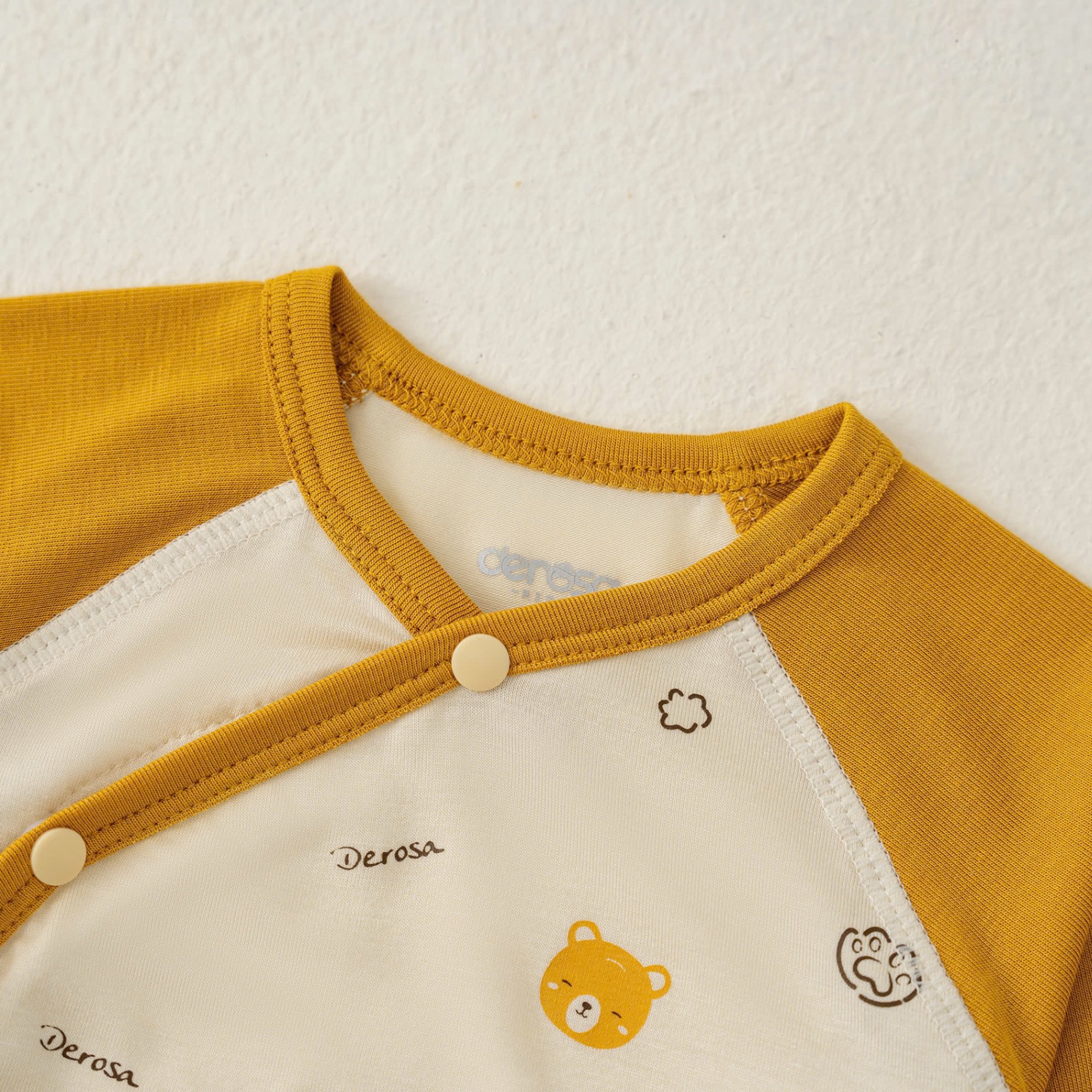 Bộ SS cài lệch BT (0-6M) Vàng