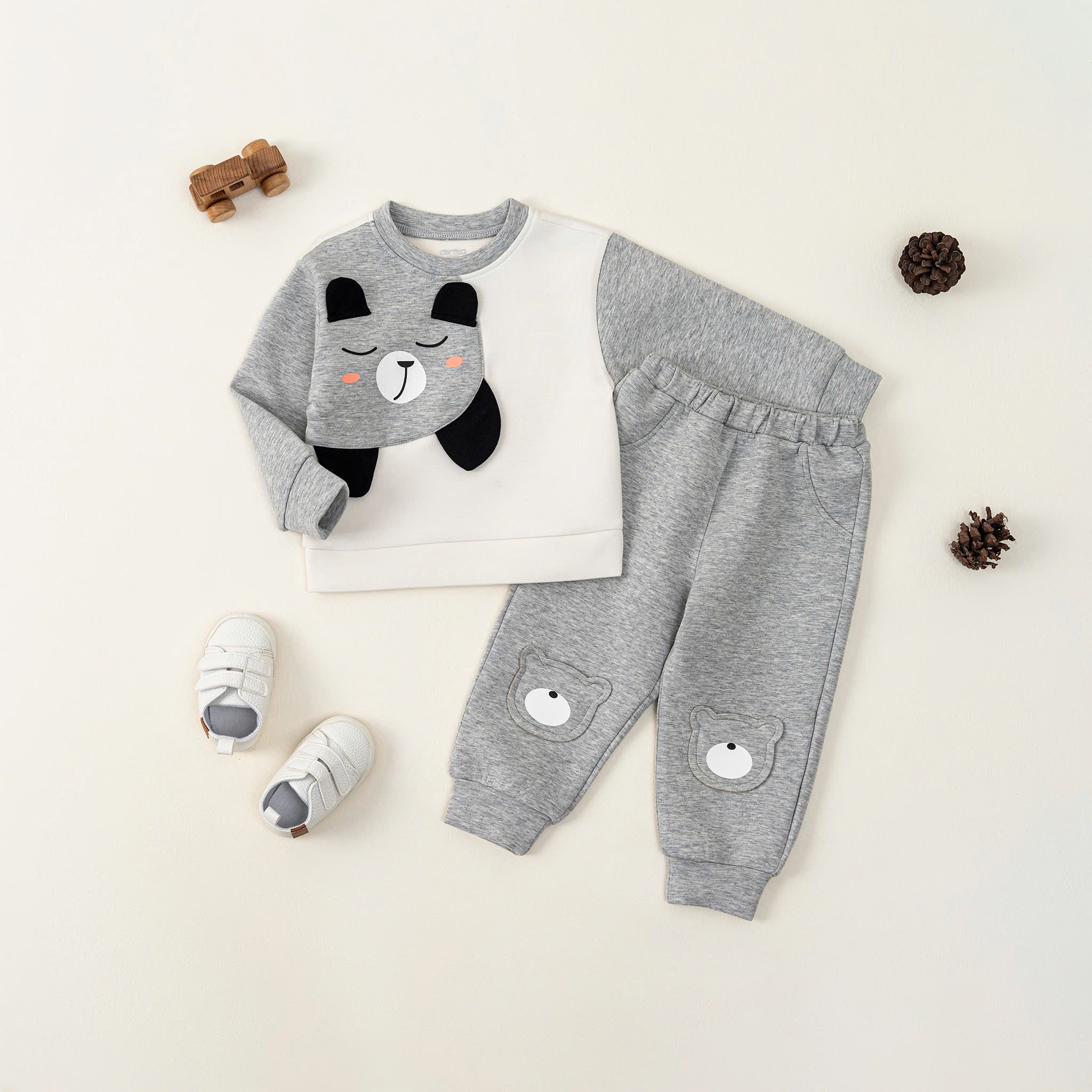 Bộ Thu Đông BT gấu (6-36M) Xanh