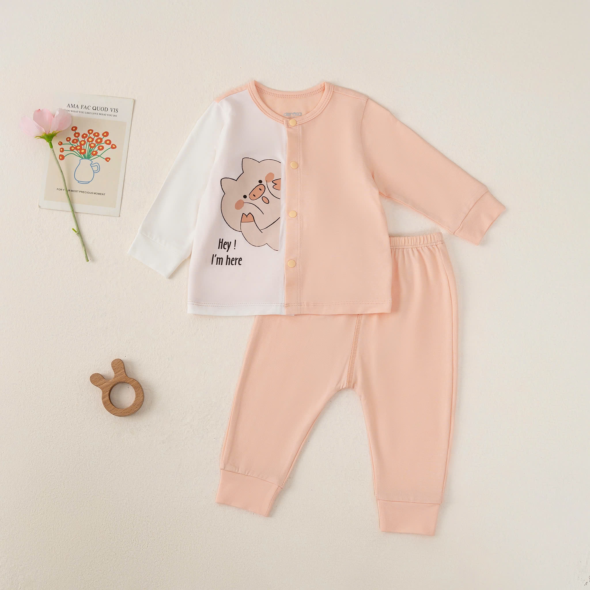Bộ SS cài giữa DT(0-6M) Xanh