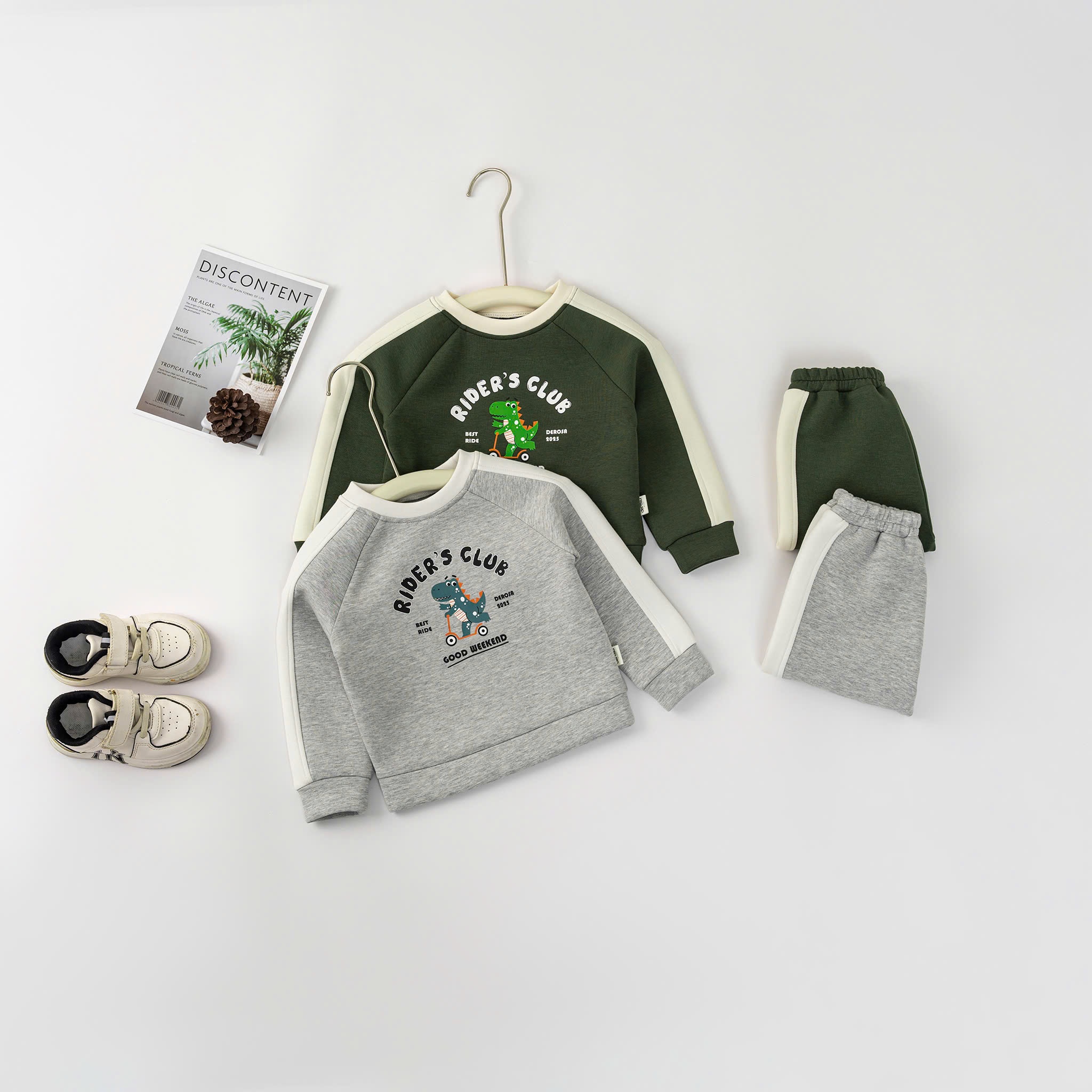 Bộ Thu Đông BT (9-36M) Xanh olive