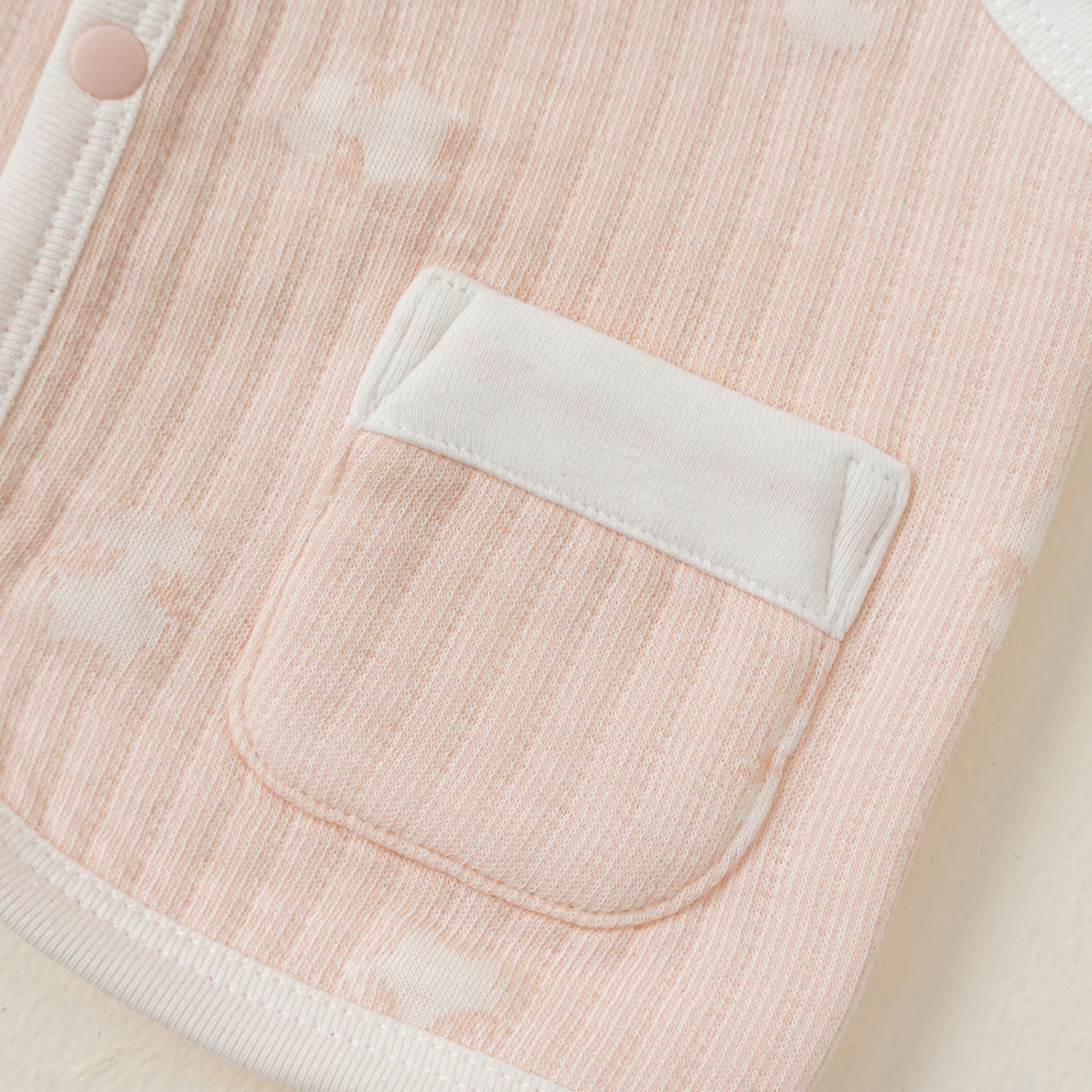 Áo Gile SS trần bông (0-12M) Hồng