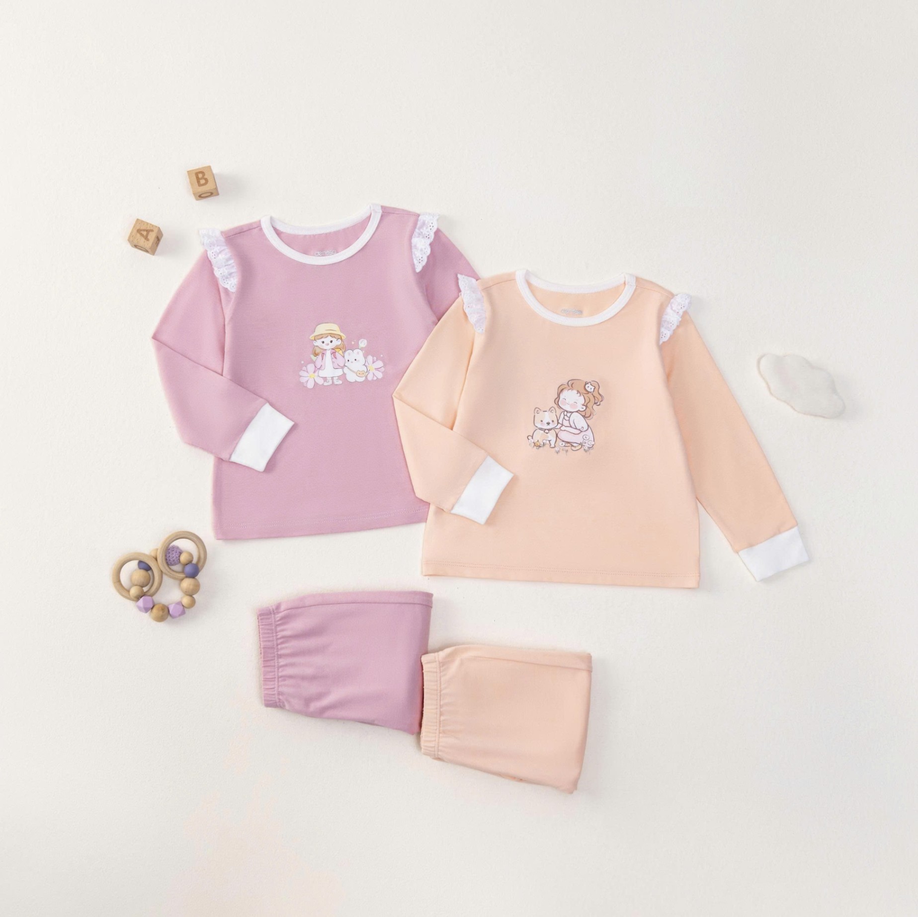 Bộ DT phối ren vai BG (6-24M) Cam