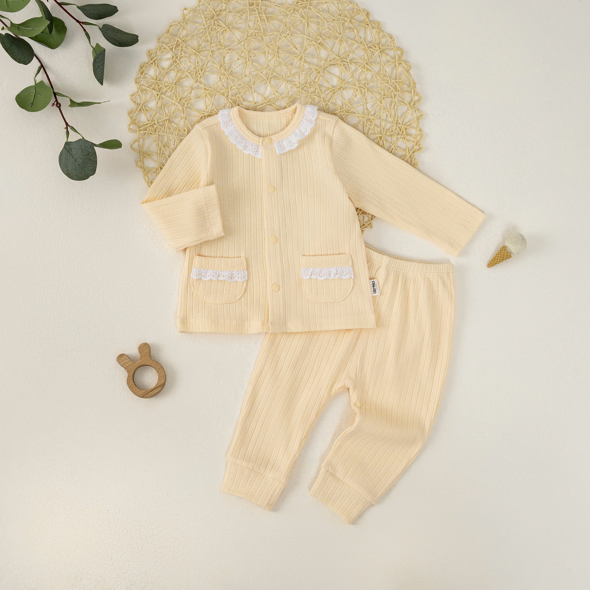 Bộ SS cài giữa DT BG (0-9M) Hồng