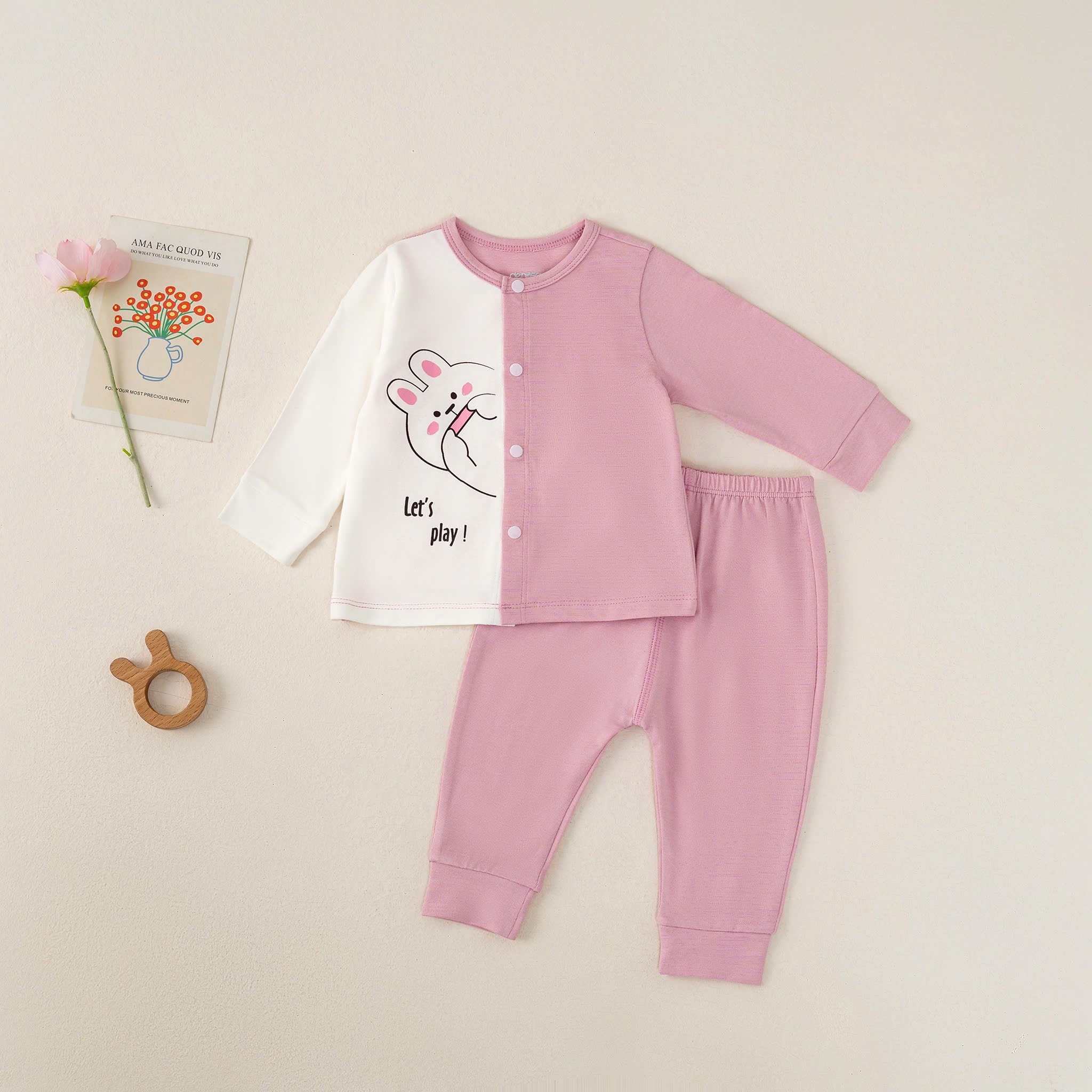 Bộ SS cài giữa DT(0-6M) Xanh