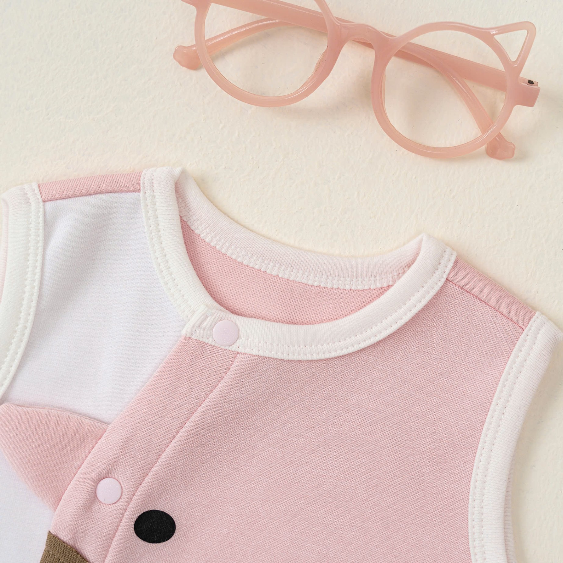 Áo gile SS (0-12M) Hồng