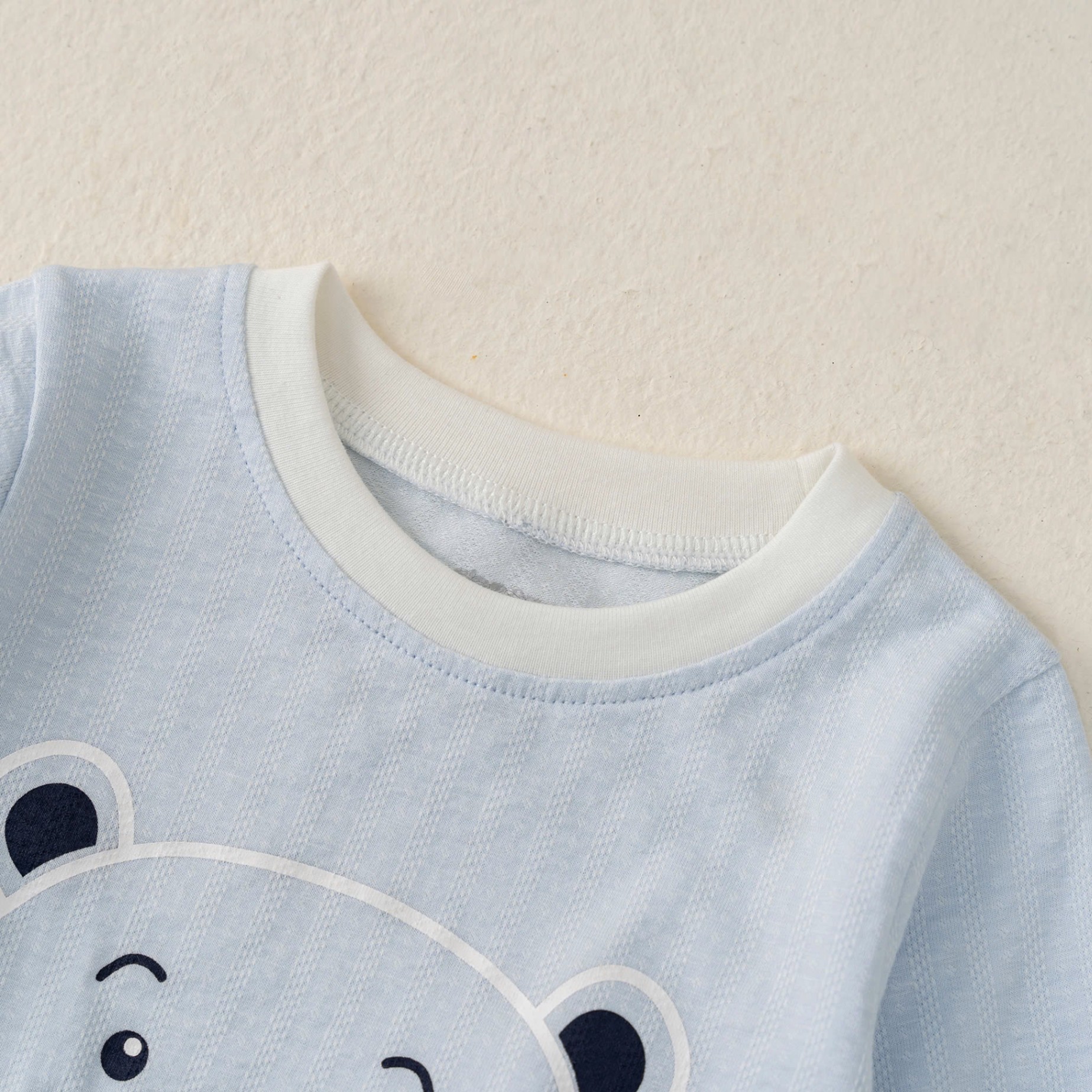 Bộ dài tay BT màu kẻ (6-24M) Nâu