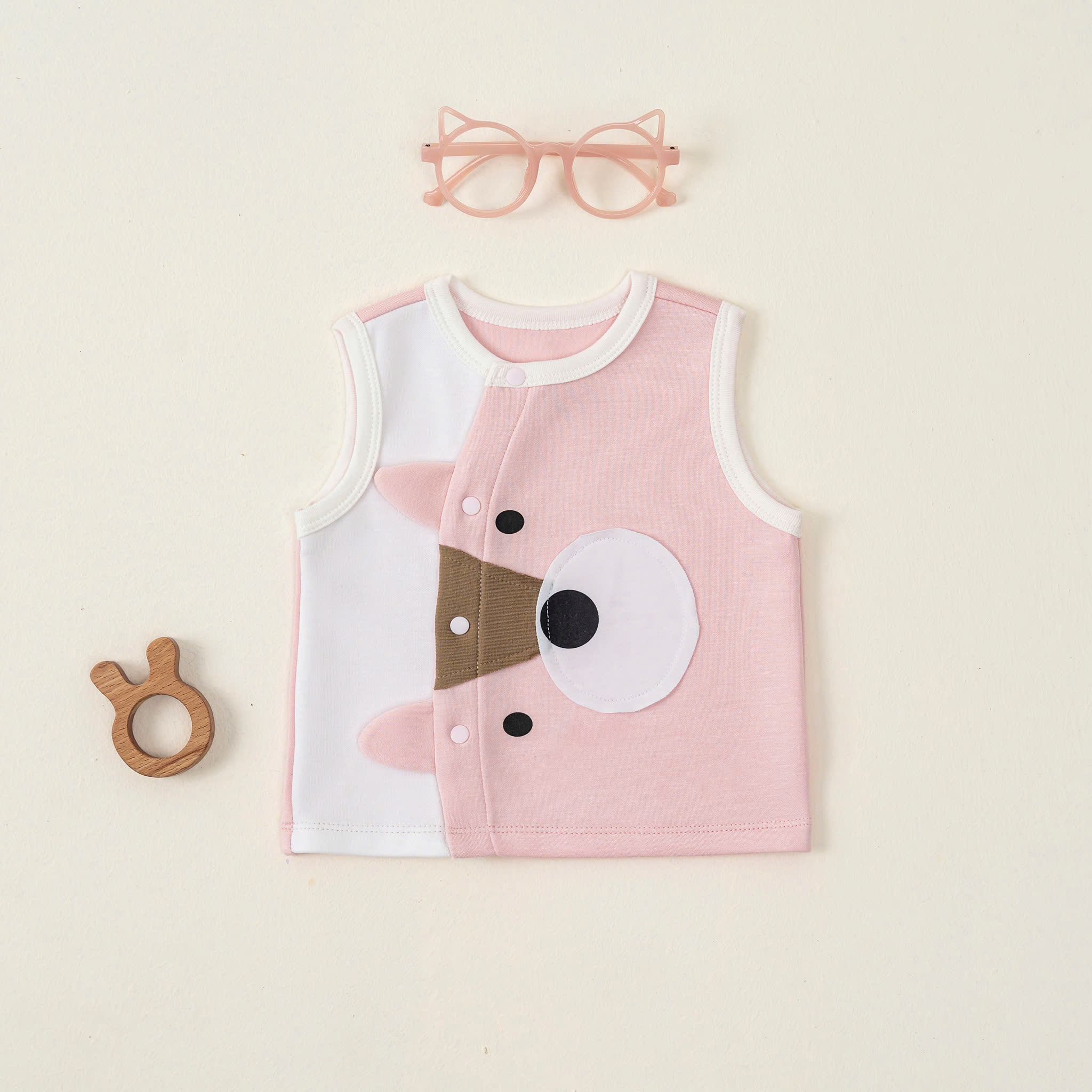 Áo gile SS (0-12M) Hồng