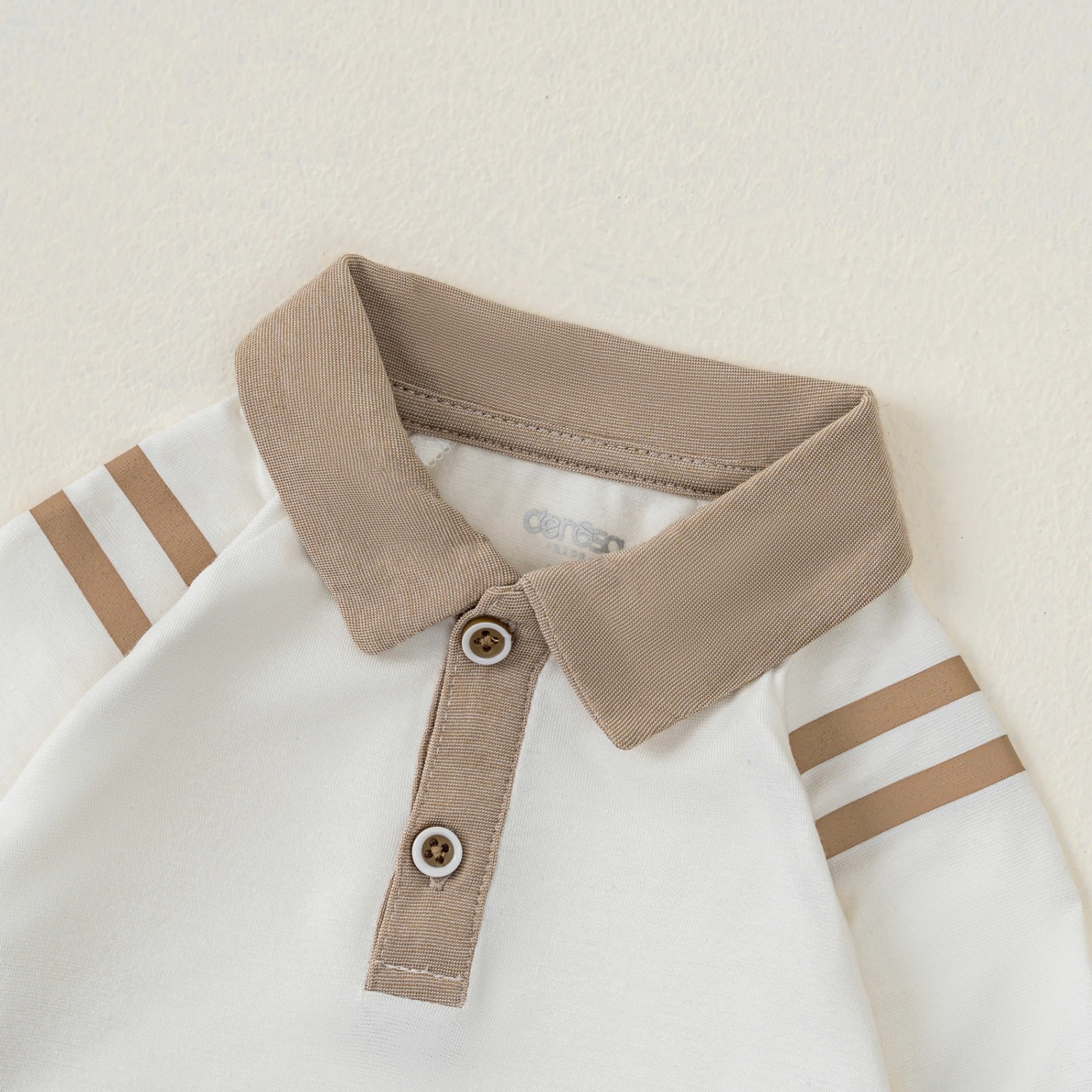 Body SS DT cổ Polo (3-9M) Trắng
