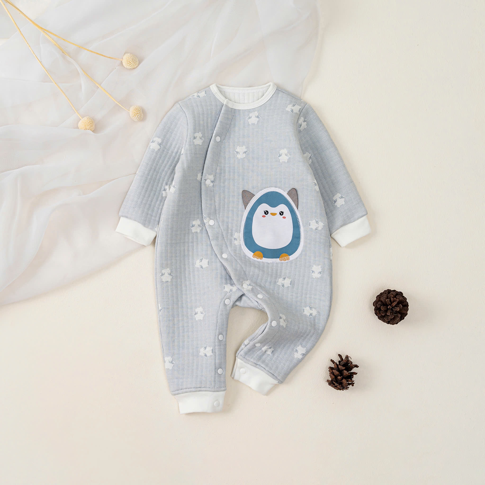 Body SS DT trần bông (0-12M) Hồng