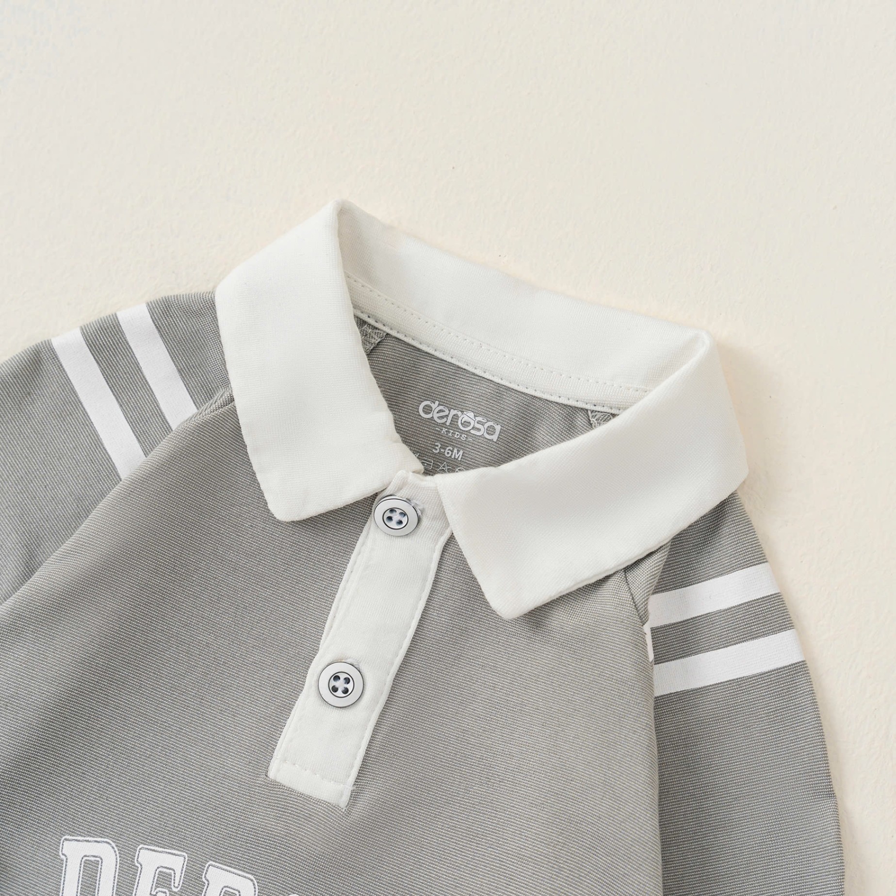 Body SS DT cổ Polo (3-9M) Trắng