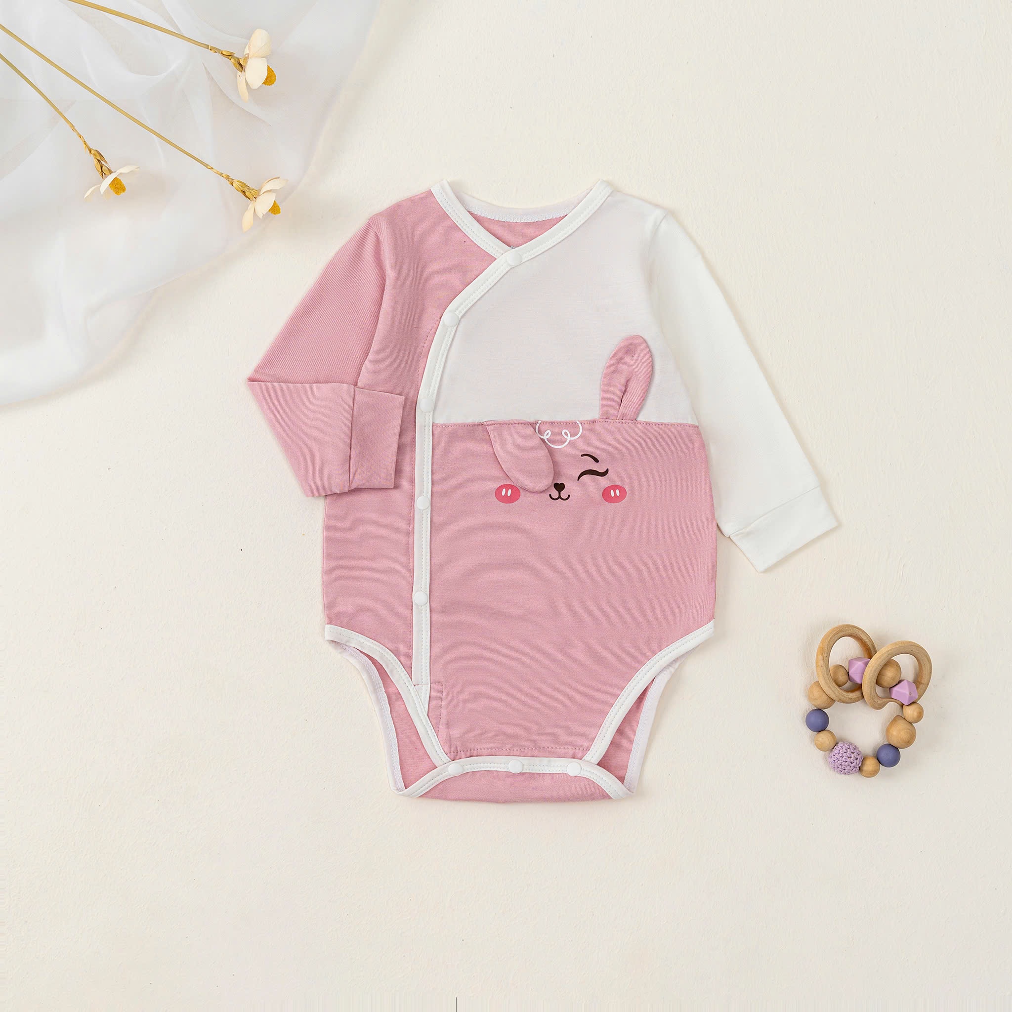 Body chip SS DT BG (3-12M) Hồng