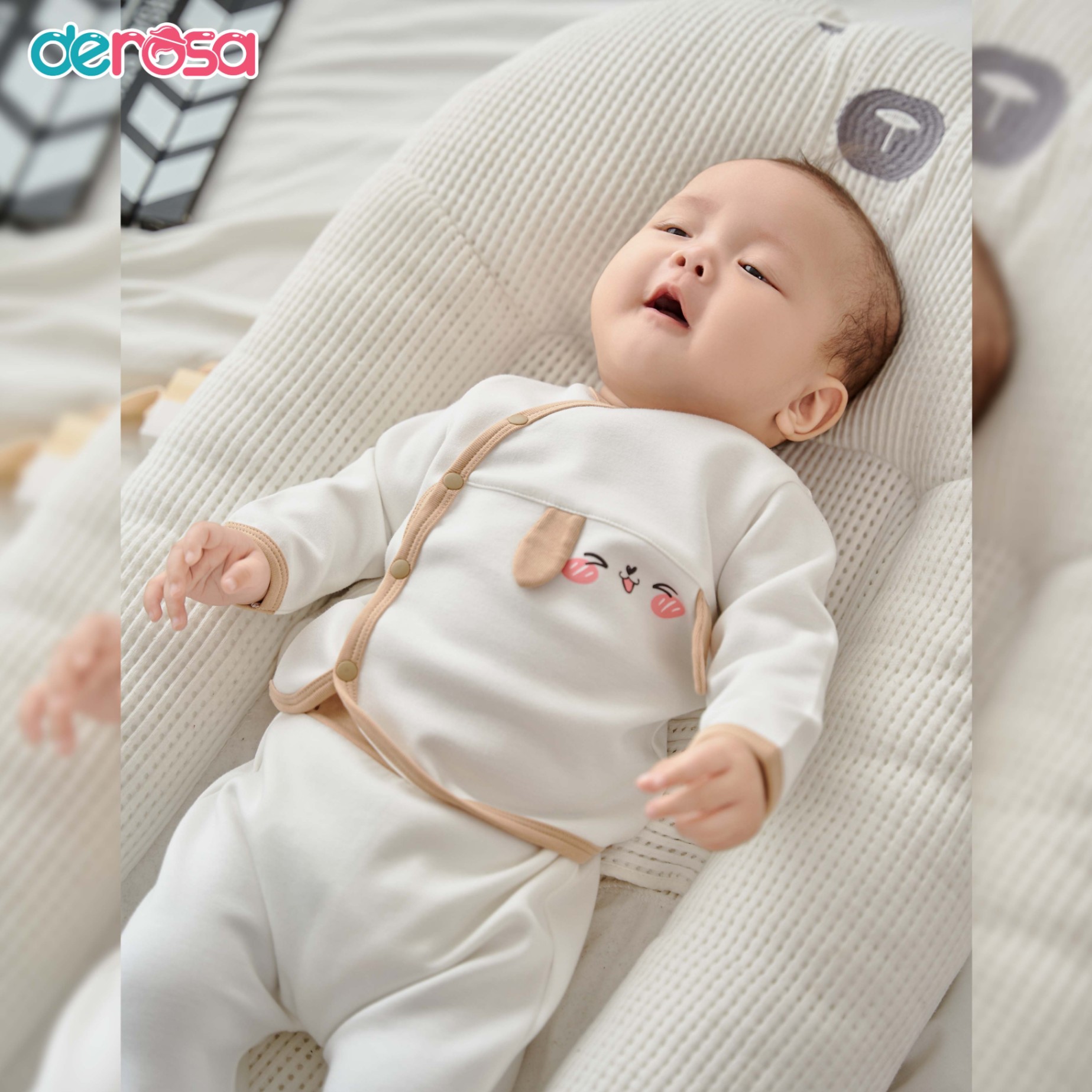 Bộ SS cài lệch DT BG (0-6M) Hồng