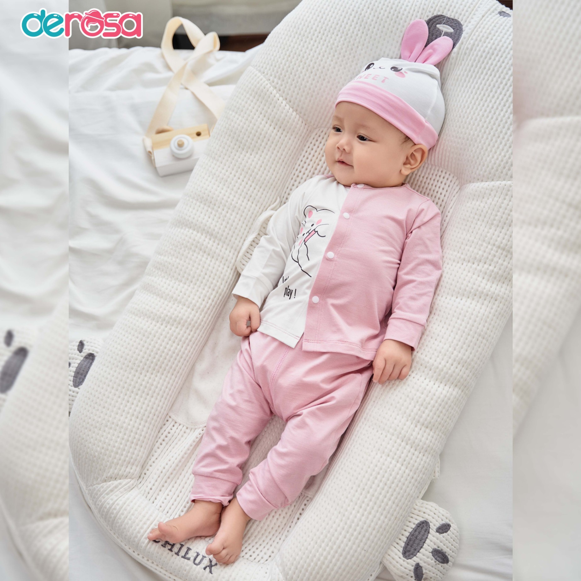 Bộ SS cài giữa DT(0-6M) Xanh