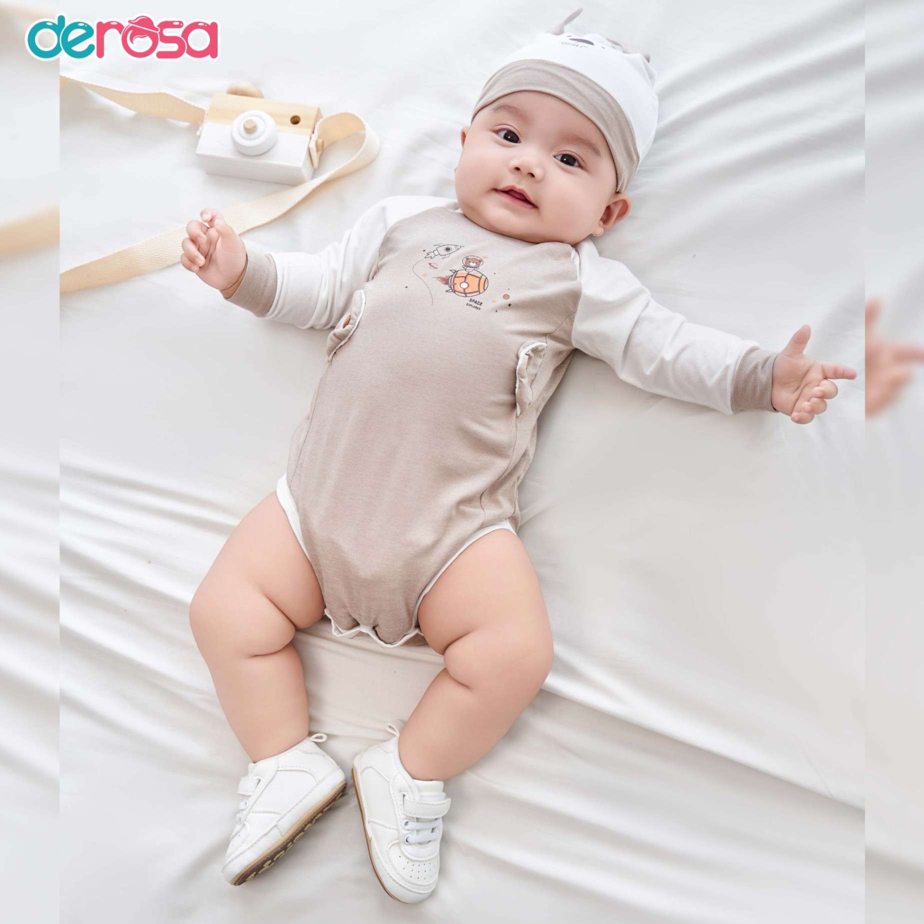 Body chip SS dài tay (3-12M) Xanh