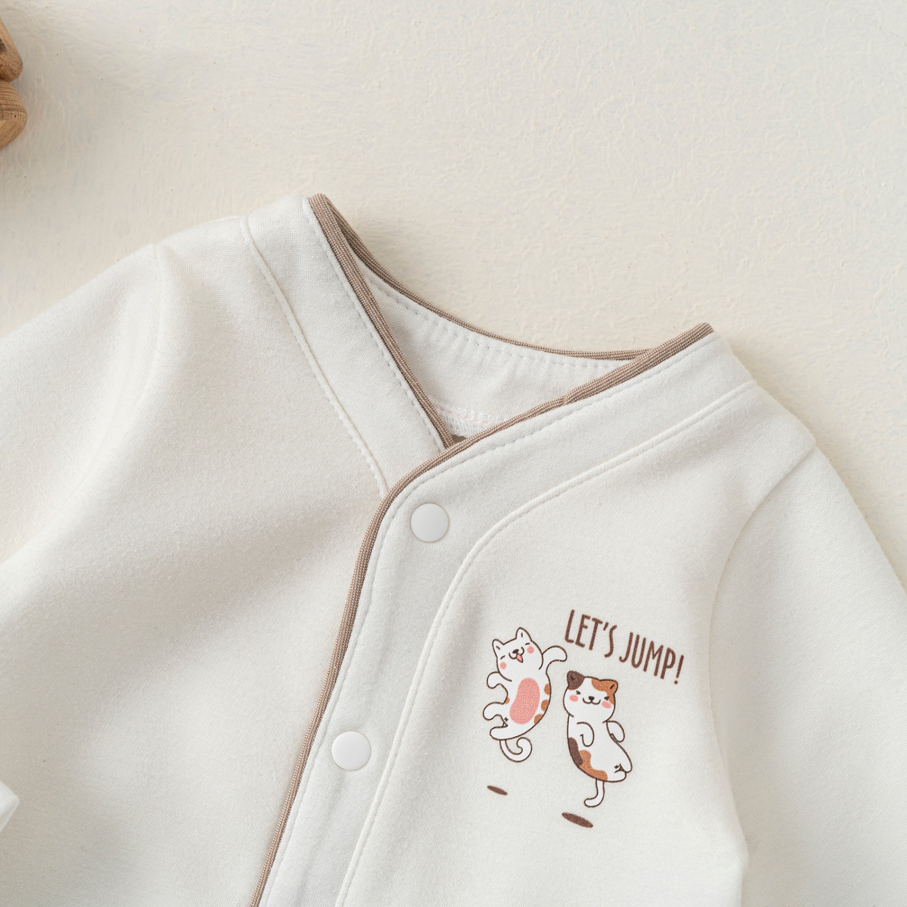 Bộ SS cài giữa DT (0-6M) Trắng